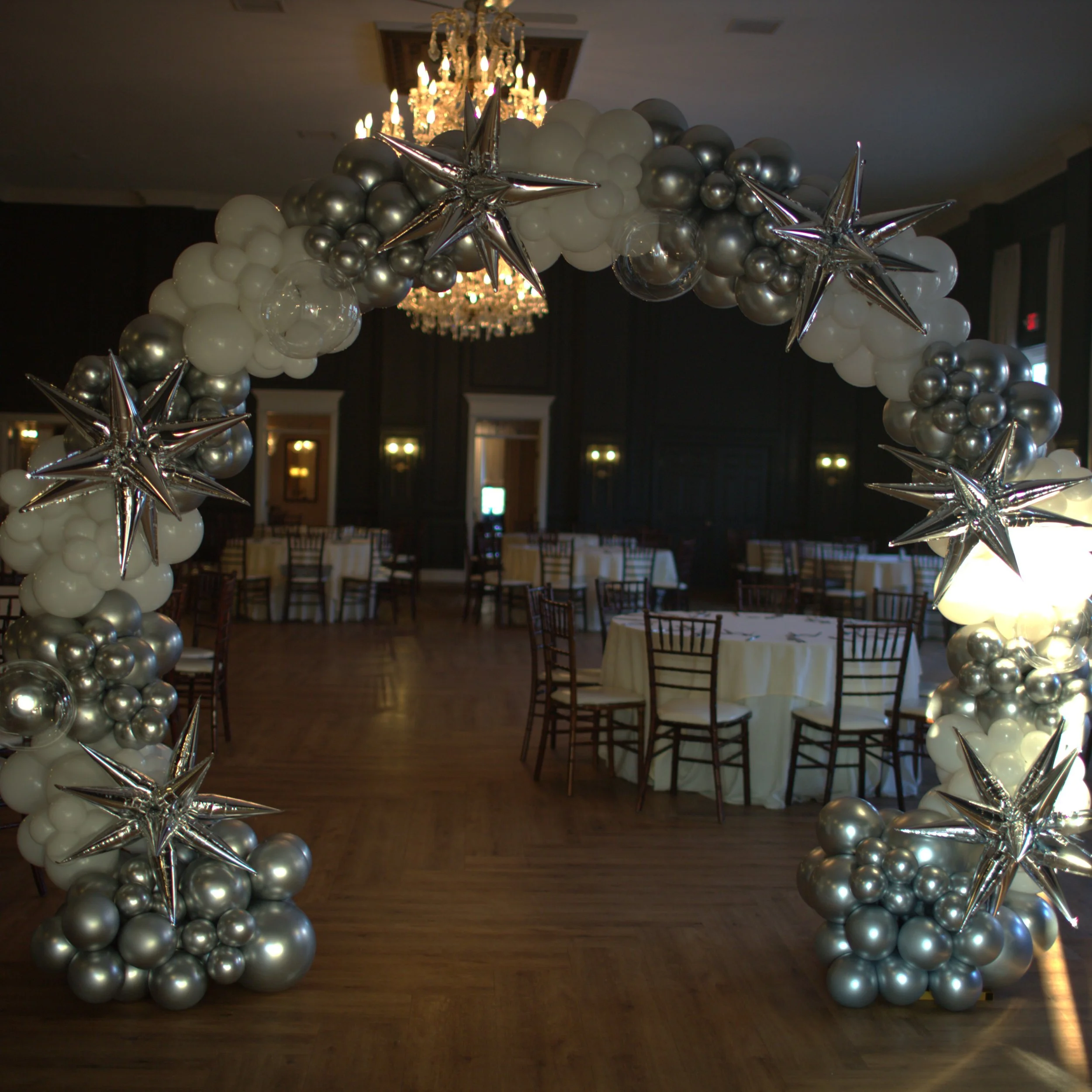 Silver and White Arch