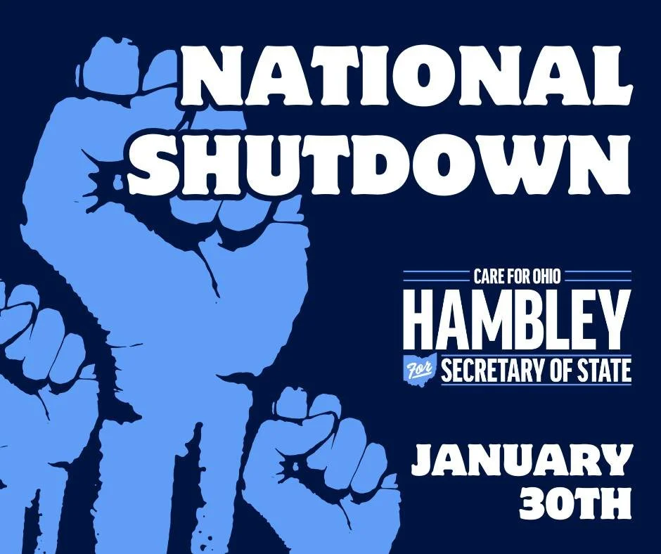 Across the country tomorrow, folks will be staying home from work and school to protest the treatment of immigrants and citizens alike at the hands of federal agents. In solidarity, the Hambley campaign will stay silent tomorrow on social media and e