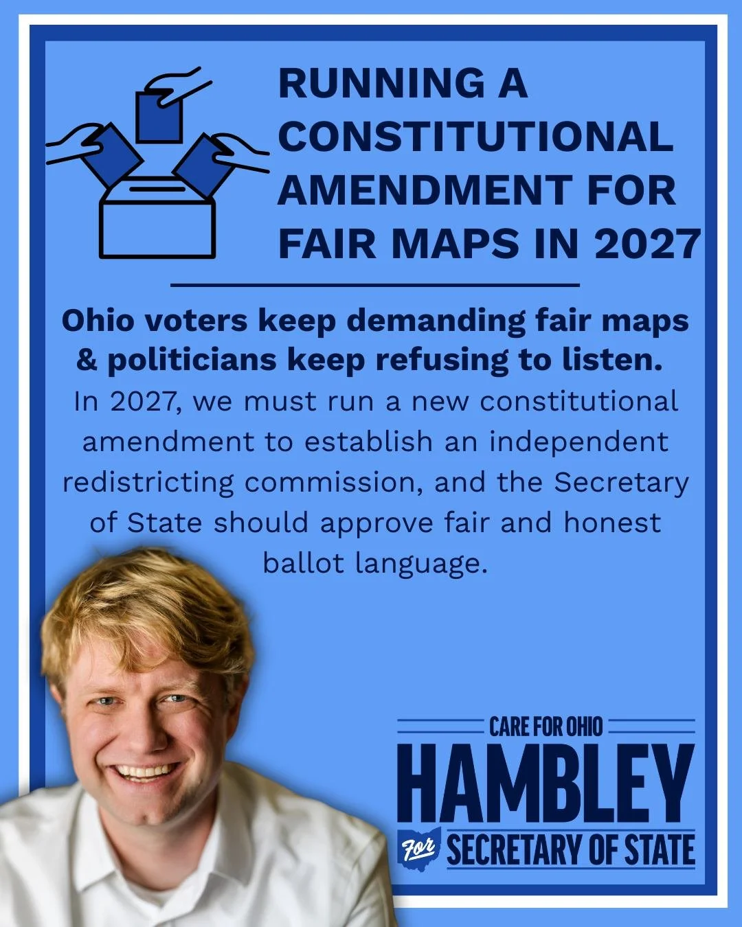The strangest thing about politics in Ohio is how often the voters speak clearly &mdash; and how rarely the politicians listen.

In 2015 and 2018, Ohioans of every party and from all 88 counties overwhelmingly approved constitutional amendments promi