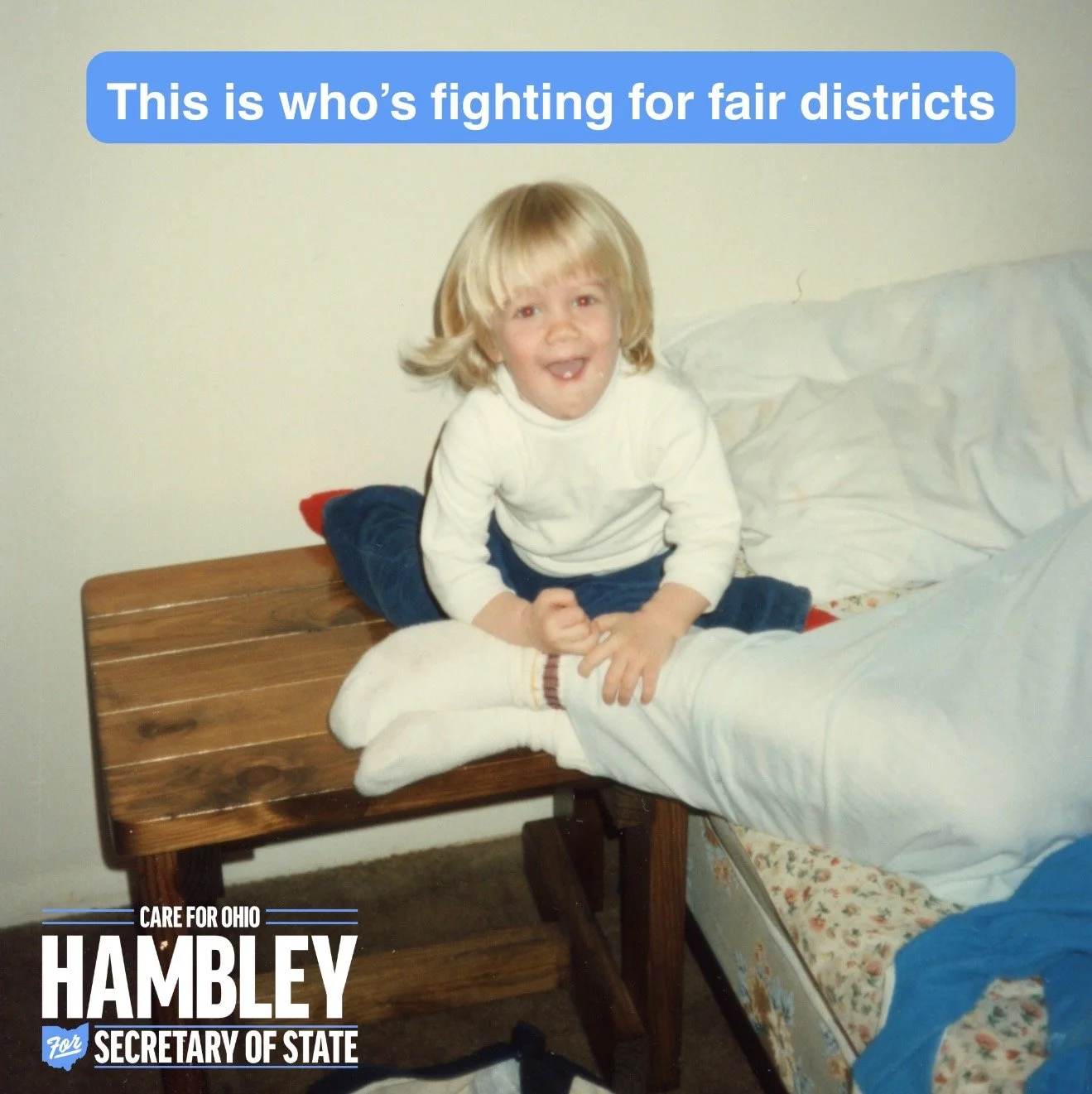 This is who is fighting for all #Ohioans and to restore our gerrymandered democracy. #KidPics #Trending #ThisIsWho #HambleyForOhio