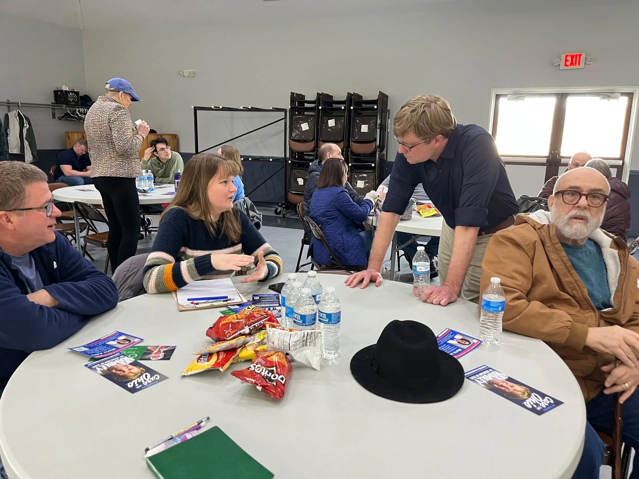 Great to be back with the @portagedems  for a forum this weekend, with other candidates running for state, local and federal office! Being able to engage in discussion, answer your questions, and earn your trust is always a pleasure. #HambleyForOhio 