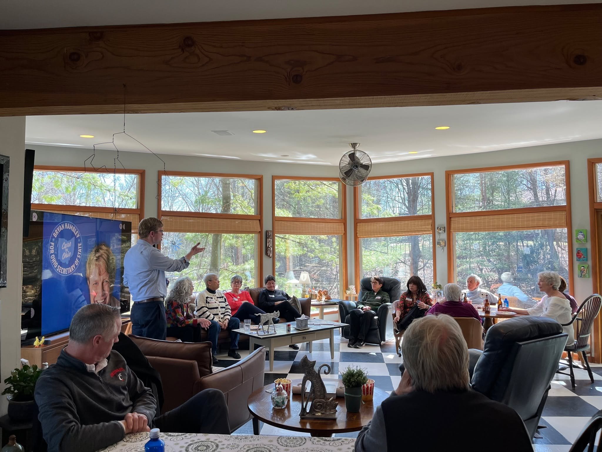 Had a great time on the road this weekend. Here's just a few of the stops we made: Joined friends in #Kent for a house party, to celebrating the last Friday of #ramadan in #Solon, and then to #Lisbon for a pancake breakfast. With just 50 days till th