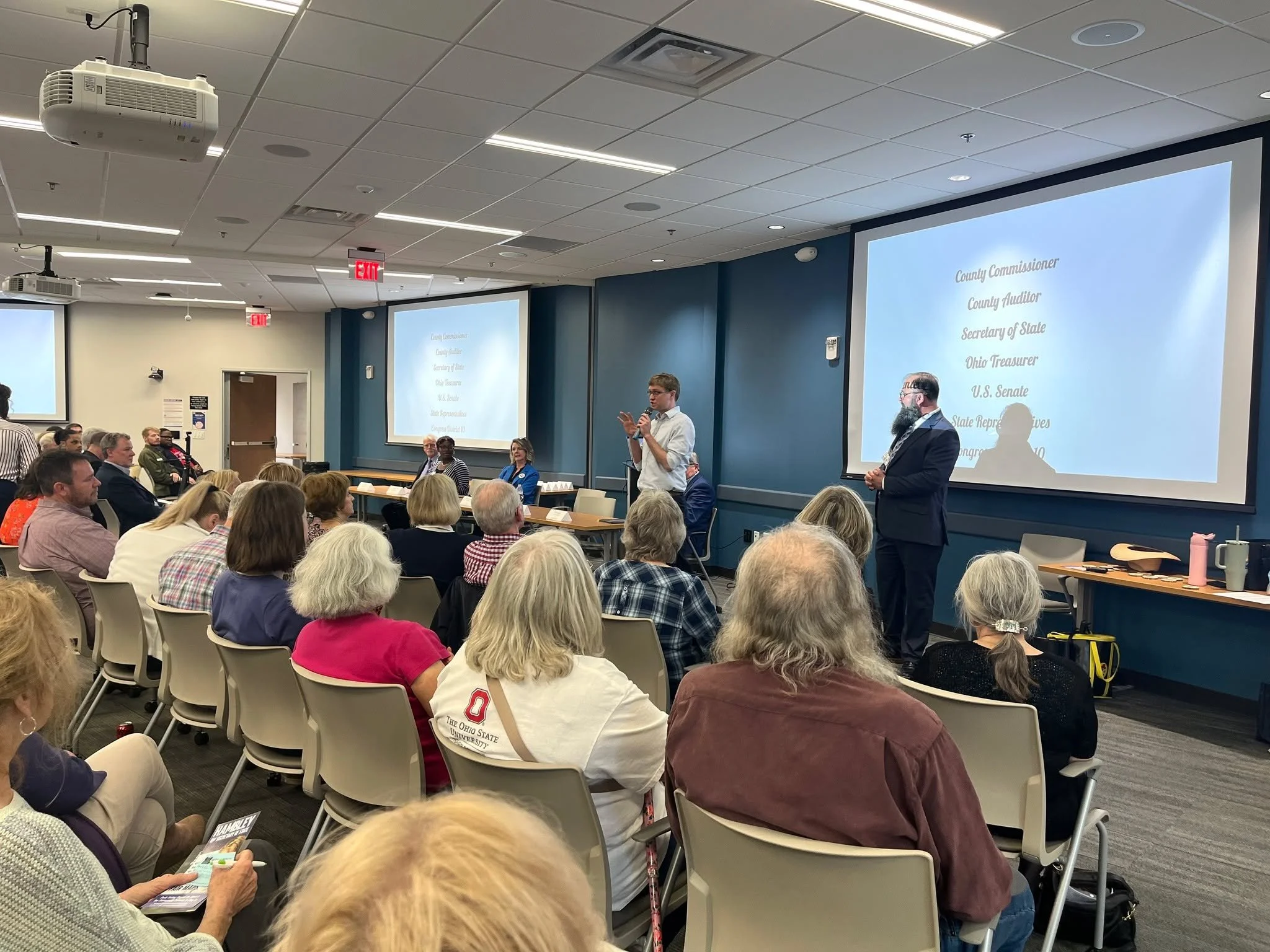 It was great to be back in #Dayton this week for the South Dayton Dems Candidate night! There are so many great folks on the ballot this year. I always love an opportunity to hear from folks running locally as I travel the state! #HambleyForOhio #Car