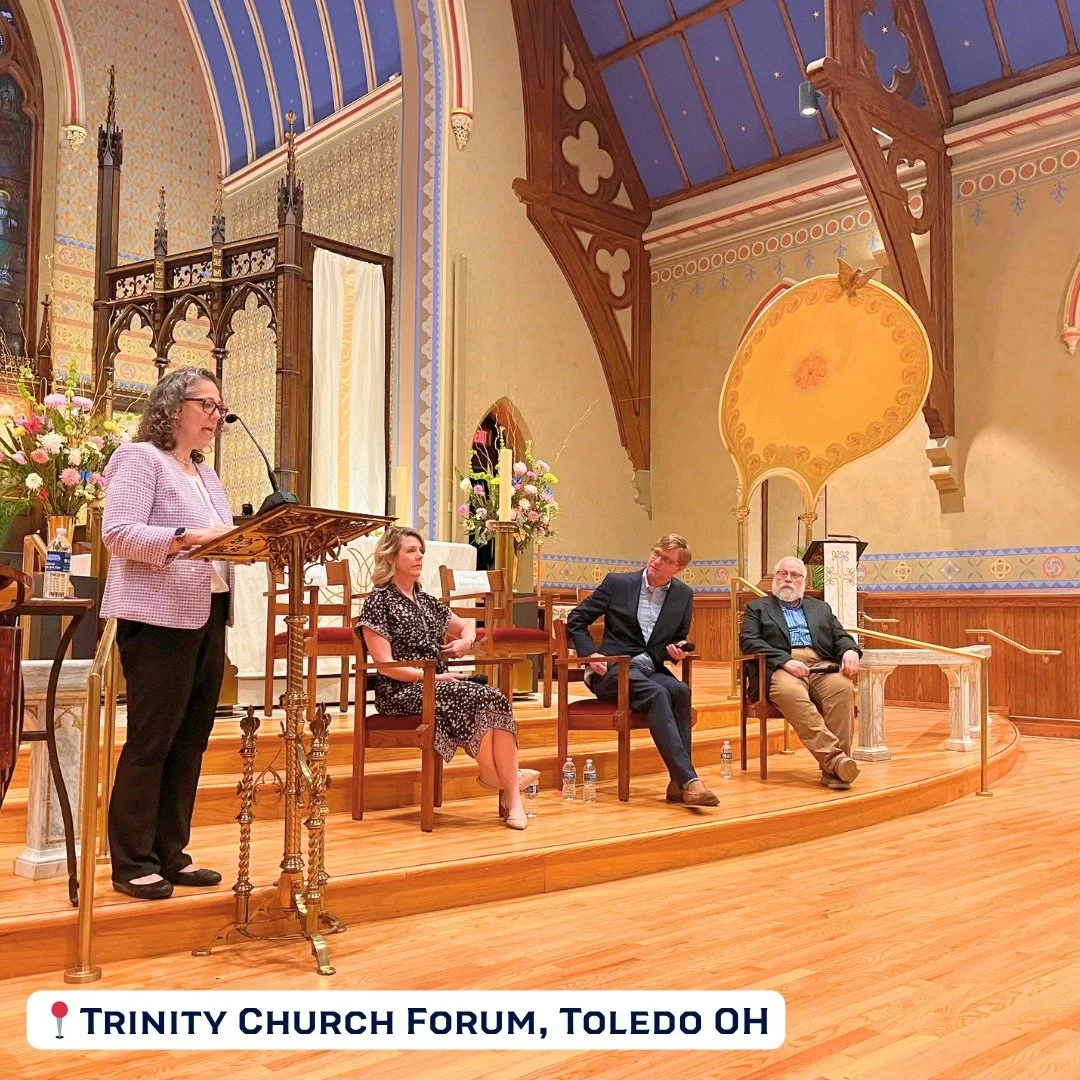 Last night, we had a great panel discussion with the Toledo @lwvohio ! However, there were multiple events happening around the state that the campaign was invited to, and we didn't want to miss out. Luckily, I was able to send some folks in my place