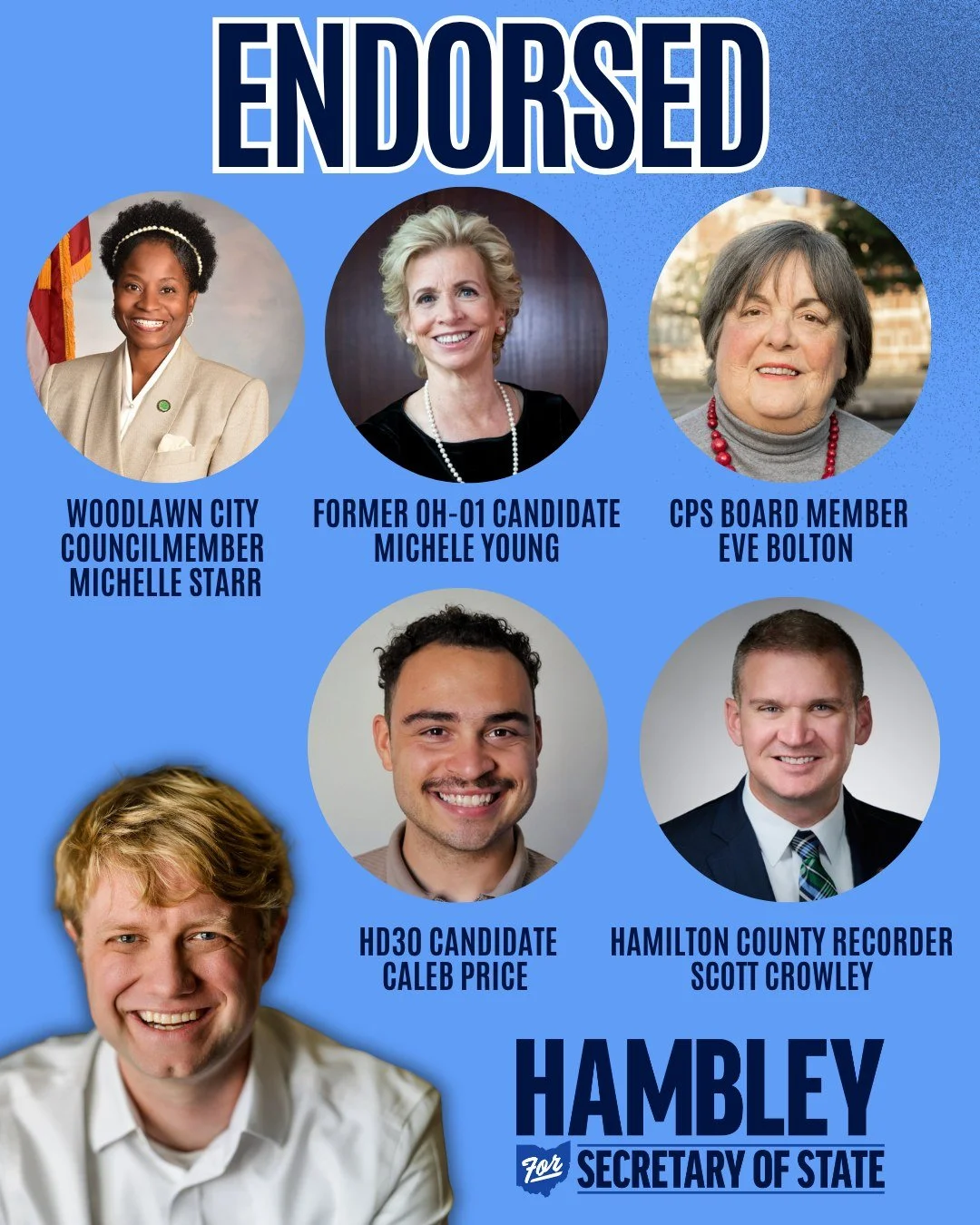 🚨More Endorsements to share!🚨 Thank you to my friends in #HamiltonCounty for your support. From Countywide elected officials to Candidates, the connections this campaign has built have been so meaningful to me and to the movement we're building. Th