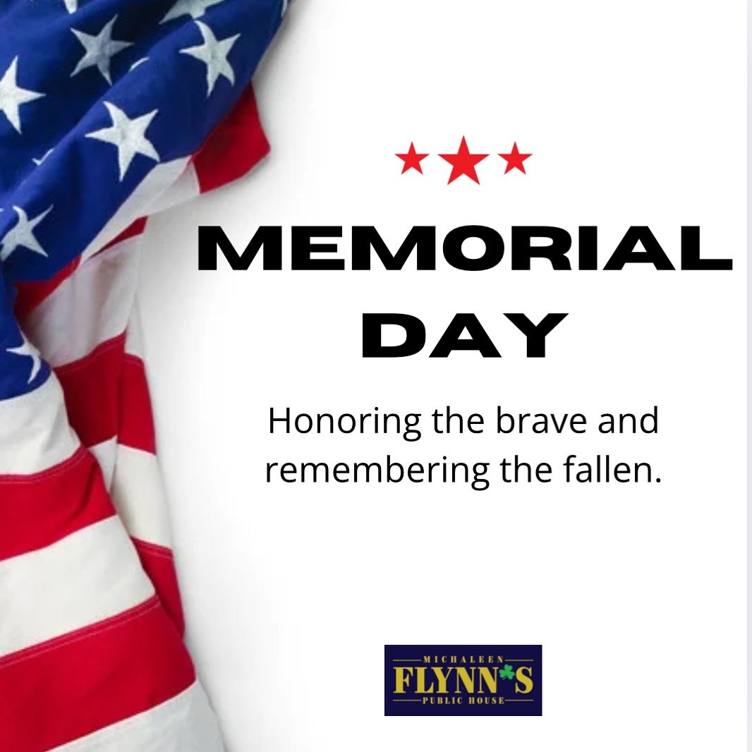 Happy Memorial Day! πΊπΈ We are closed today - be back tomorrow with regular business hours.
#michaleenflynns #lynbrookny #memorialday