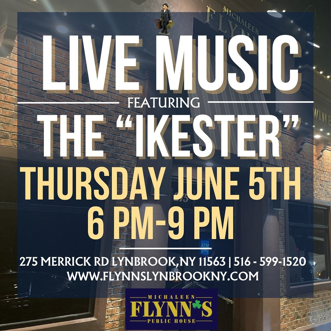 Join us tomorrow through Saturday for Live Music!
#livemusic #lynbrookny #michaleenflynns #livemusiclongisland #longislandny