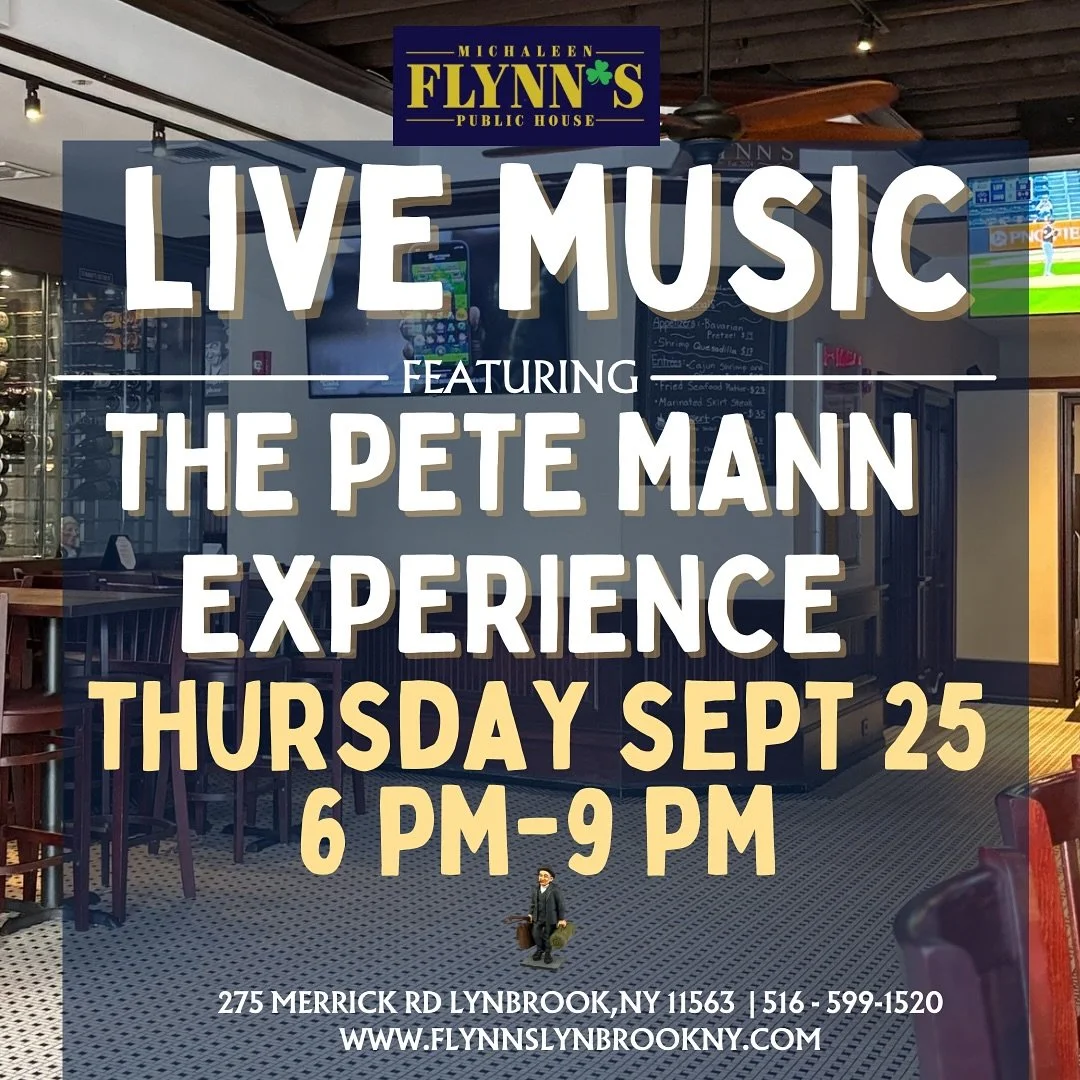 Weekend forecast: food, drinks & live music πΆπ€π»π΅π·ποΈπ½οΈ
#michaleenflynns #livemusic #longislandny #livemusiclongisland #weekend