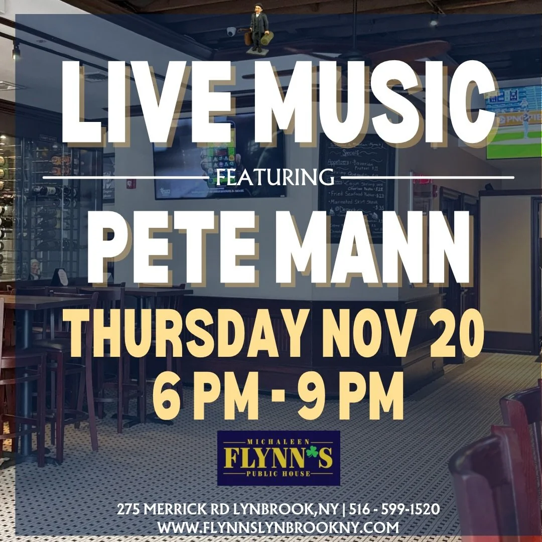 This #livemusic lineup at Flynn&rsquo;s starts tomorrow! 🎶🎙️🎵🎸

#michaleenflynns #lynbrookny #longislandny #music
