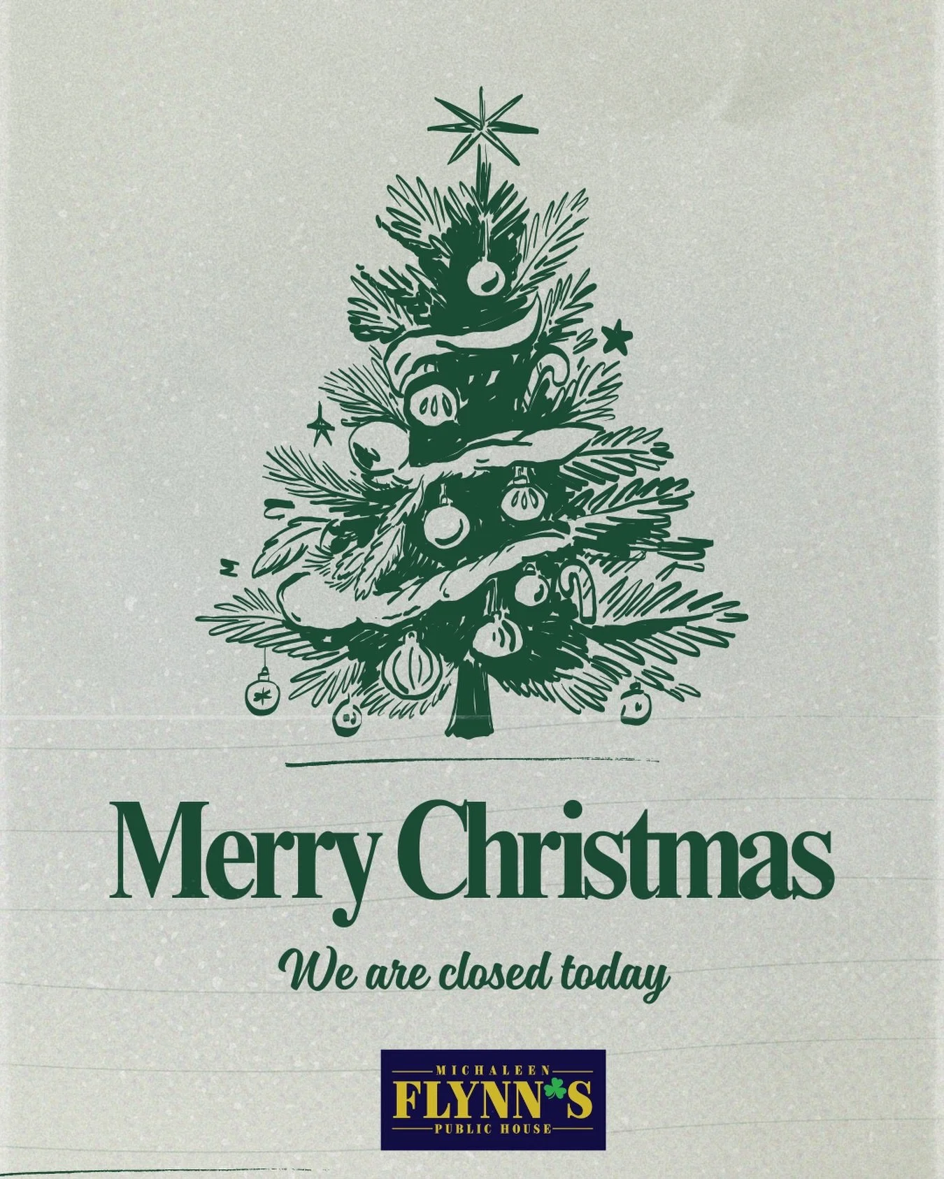 Wishing you all a wonderful holiday! We will be back open tomorrow ✨