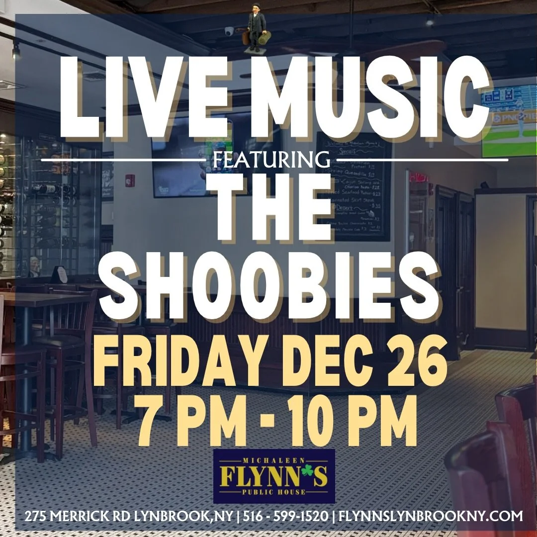 Last December live music line up! Make it a good one 🎶🎸🎄💃🏻🎙️ #livemusic #michaleenflynns #lynbrookny