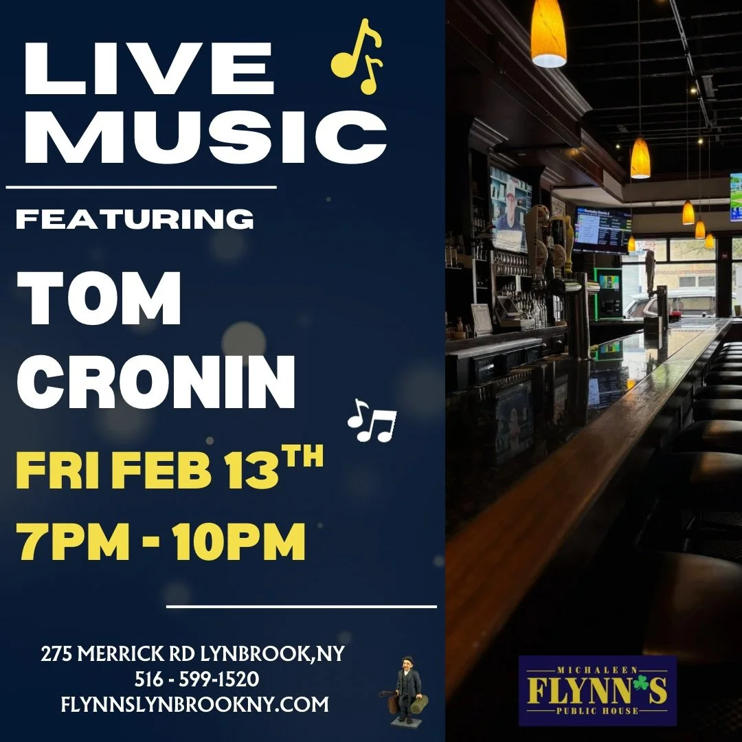 Your Galentine&rsquo;s &amp; Valentine&rsquo;s plans, handled! Join us for live music, dinner, drinks, and more! 🎶❤️ Visit our website, or call to reserve your table.

 #michaleenflynns #lynbrookny #livemusic #longislandny