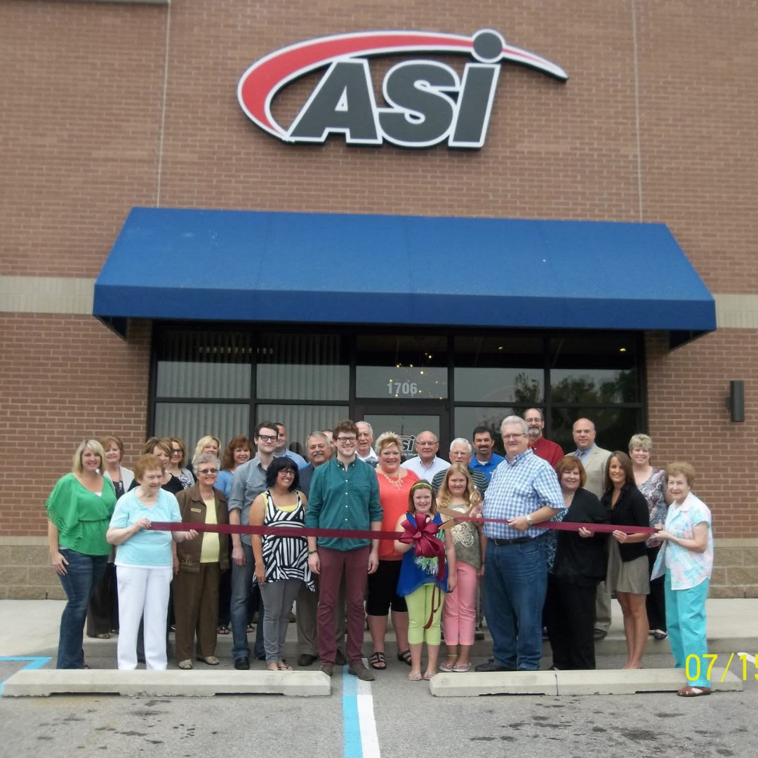 The ribbon cutting at our current business location!