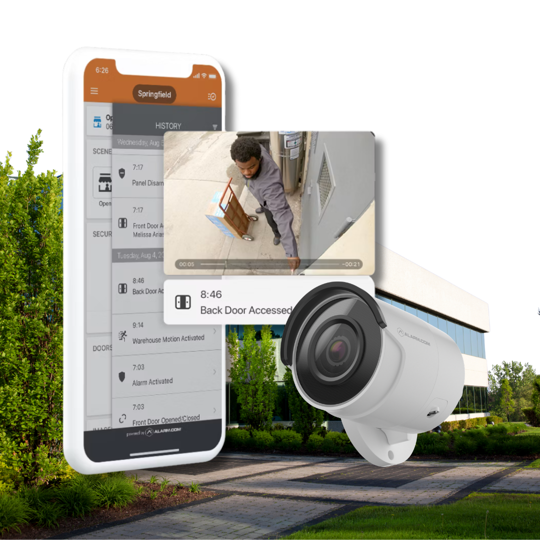 Remote access control video monitoring
