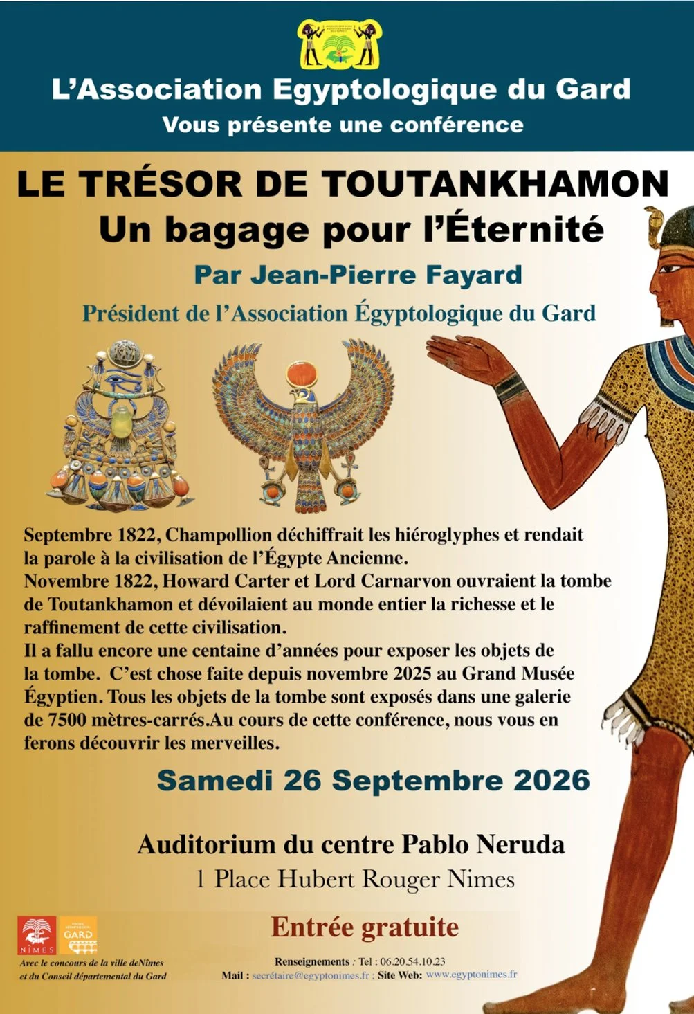 CONFÉRENCE - Samedi 26 Septembre 2026