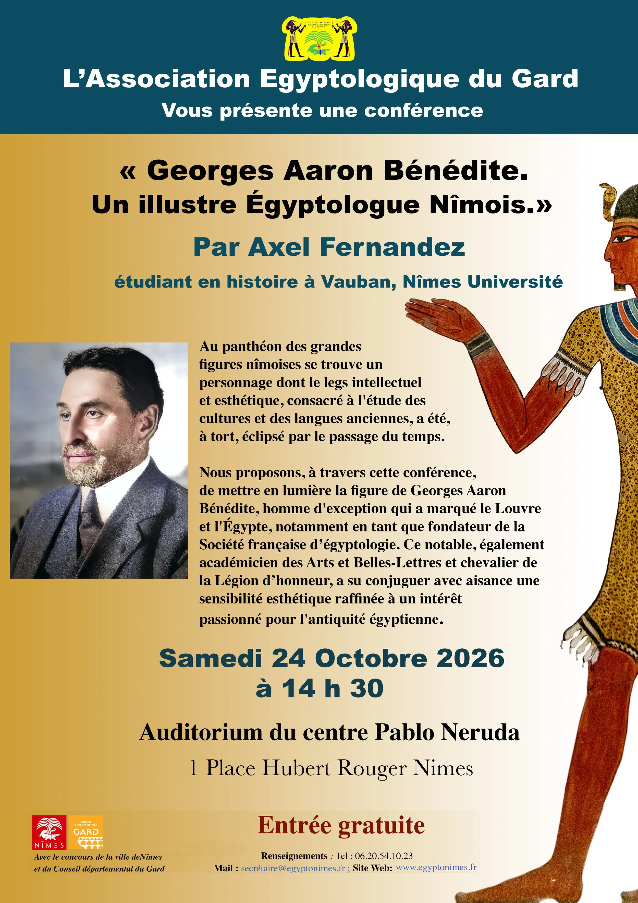 CONFÉRENCE - Samedi 24 Octobre 2026