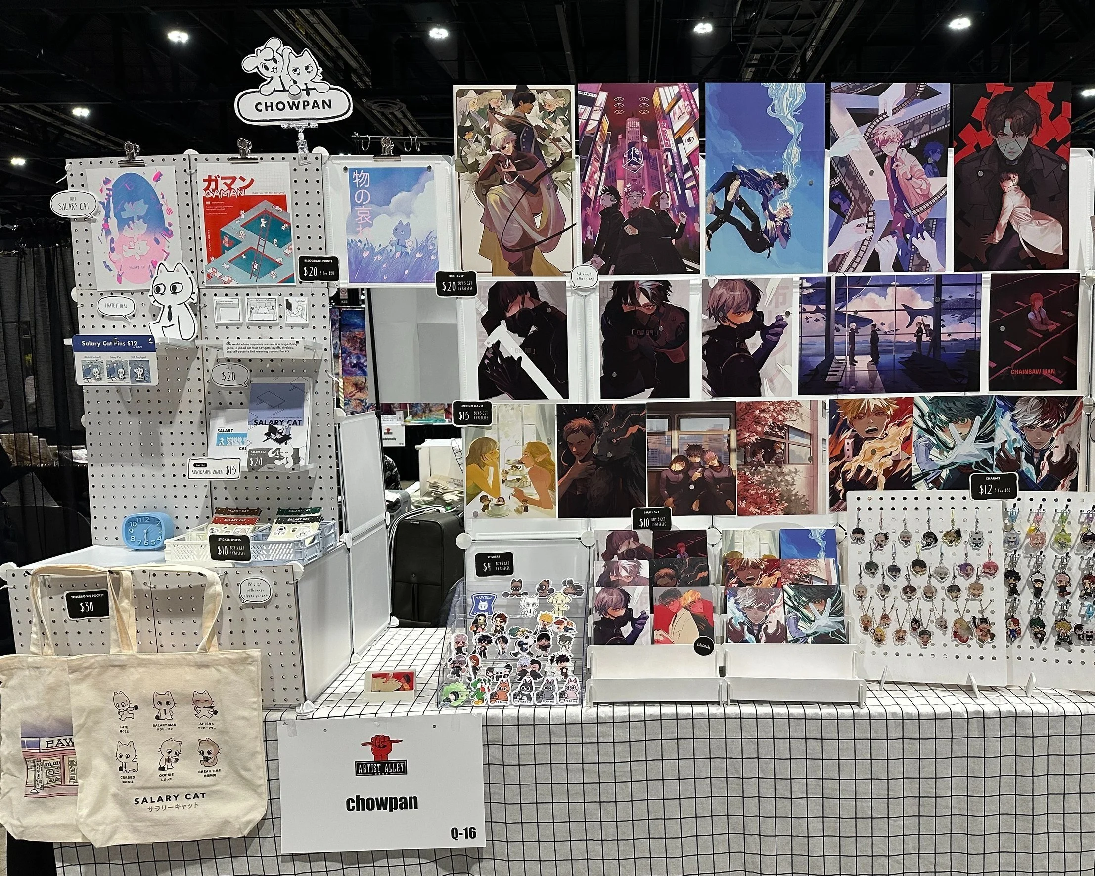 8ft table, half original, half fanart, C2E2 April 2025