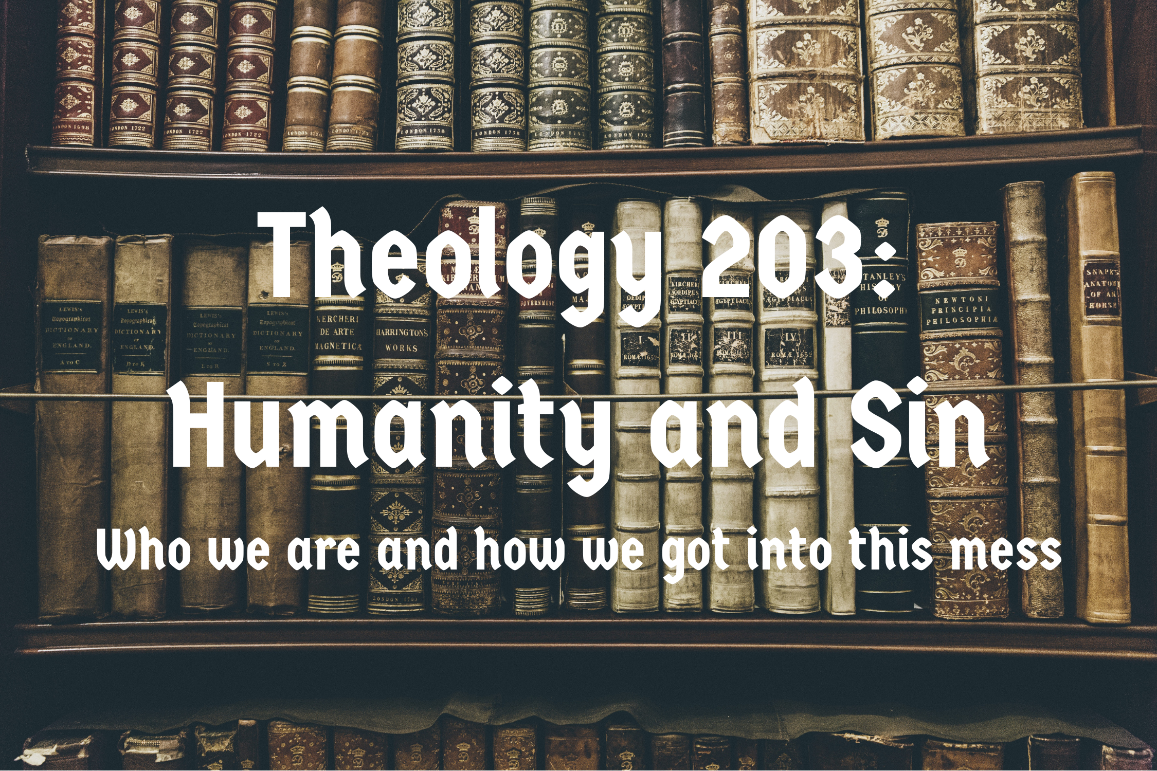 Theology 203:  Humanity and Sin