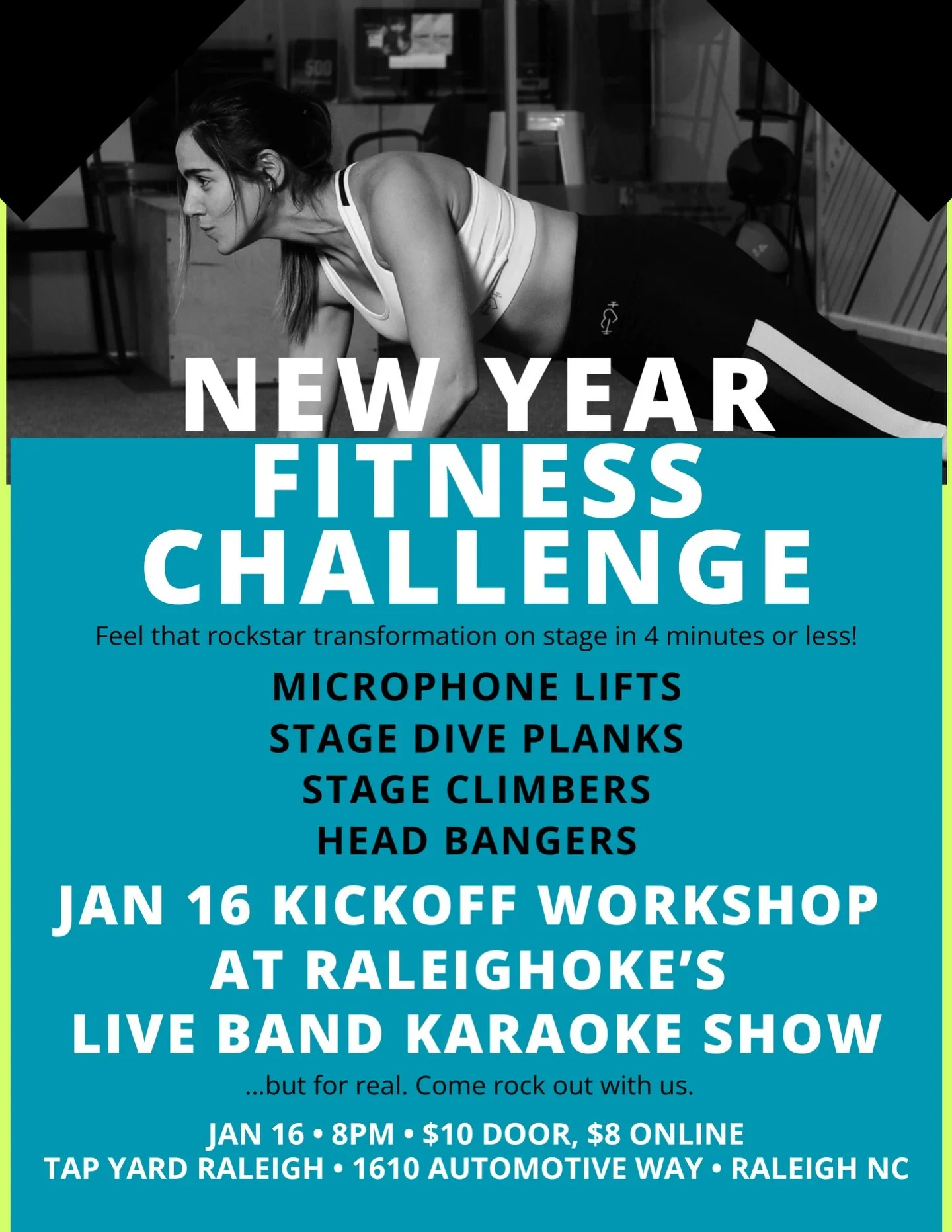 Get rockstar strong 💪 

🎤 mic lifts
🙂&zwj;↕️ head bangers
🧗 stage climbers

It&rsquo;s not fitness so much as&hellip; rocking out with live band karaoke. 

See you 🫵 January 16 to kick the year off right

📅 Jan 16
⏰ 8PM show (7PM signup)
📍 Tap
