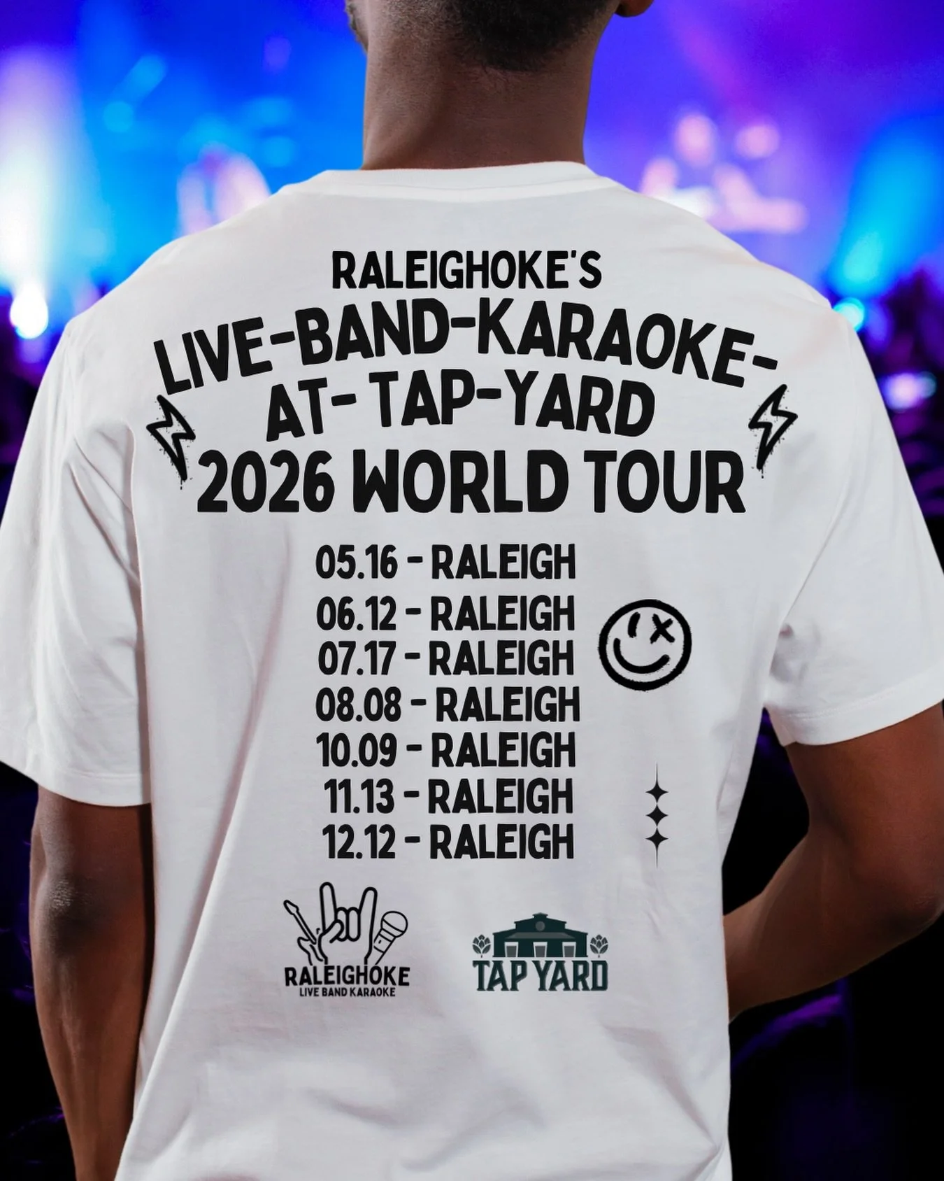 It&rsquo;s a world tour, but all of the shows just happen to be at the same bar in Raleigh 🤷&zwj;♂️ 

Here are our @tapyardraleigh dates through the end of 2026 🙌 

🌺 May 16
☀️ June 12
🎆 July 17
🏖️ August 8
🍁 October 9
🦃 November 13
❄️ Decembe