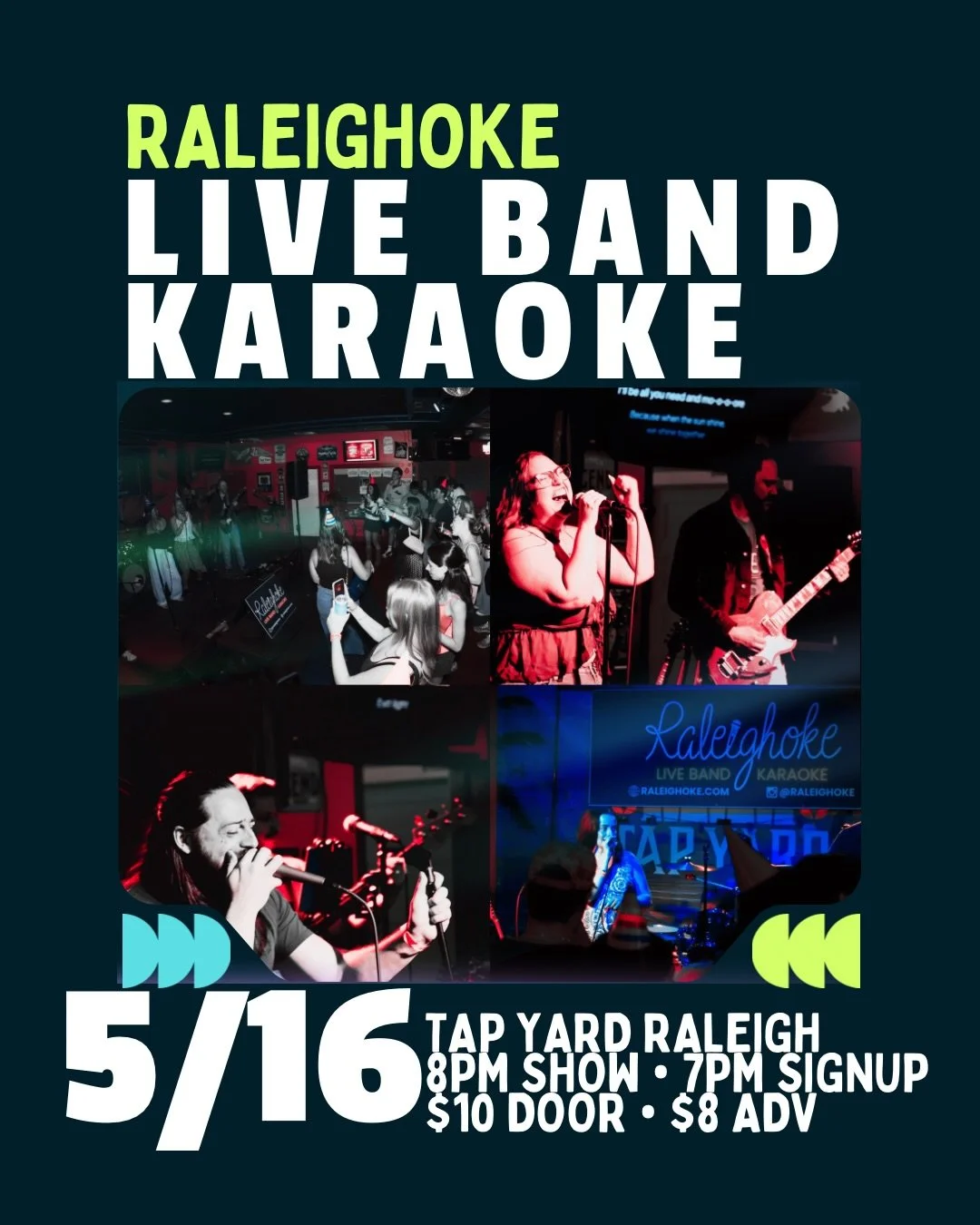 You deserve karaoke that ROCKS 🤘 

Choose from 100 hits spanning everything from Def Leppard to Ella Langley and sing with the band on stage, complete with scrolling lyrics screen 🎵 

Here are the deets:
📅 May 16
⏰ 8pm show (7pm song signup)
📍 Ta