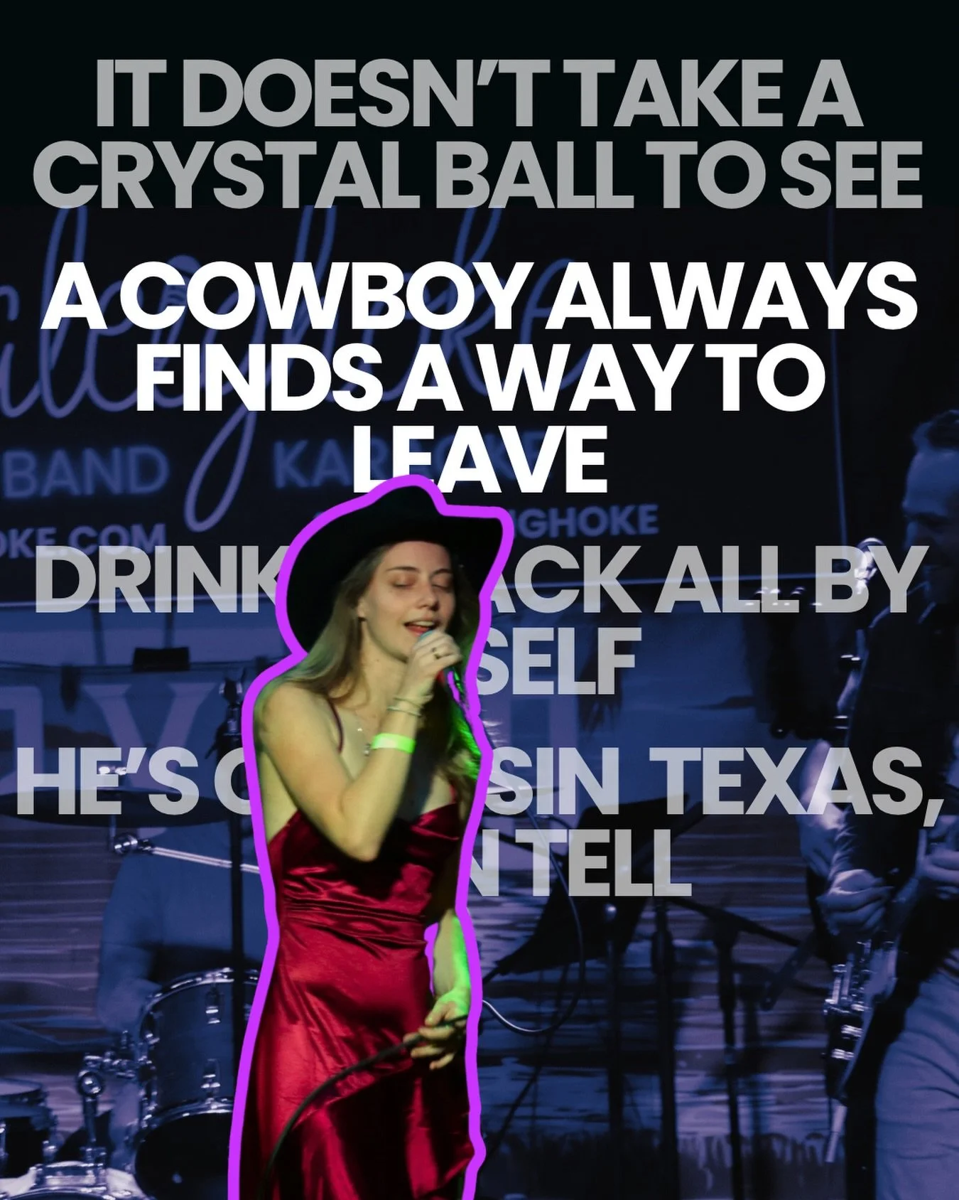 Did your two-steppin cowboy choose Texas over Tennessee? Sing your heart out at live band karaoke 🎤 🎸 

Next up:
📅 Oct 9
⏰ 8pm show (7pm signup)
📍 Tap Yard Raleigh
🎟️ $8 presale, $10 at door
🎂 Group discounts on presale

#ellalangley #liveband 