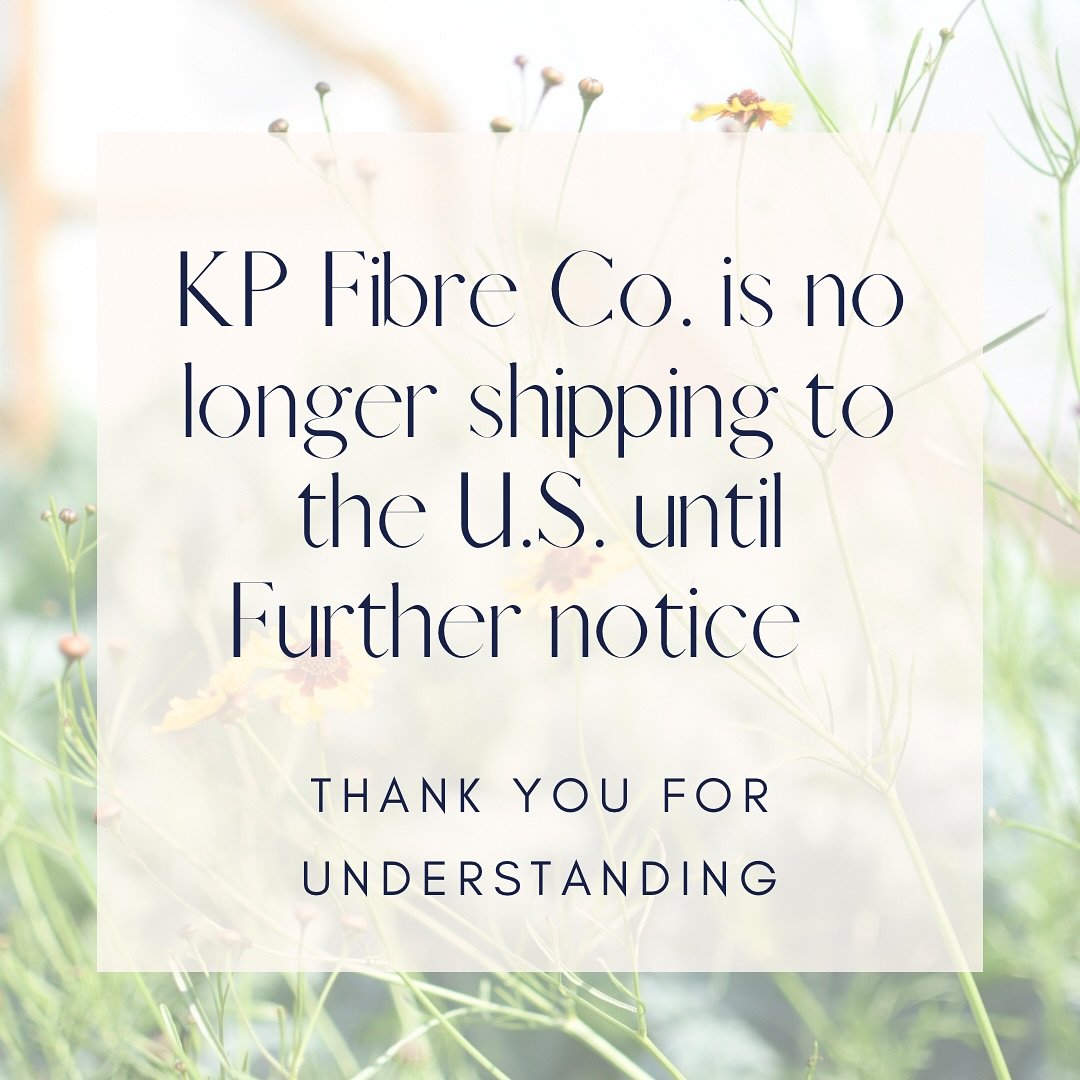 Thank you to all of my US customers and supporting my small business! Hopefully I will be able to ship to the US again soon, but as of now there isn&rsquo;t much I can do.

❤️🧶❤️