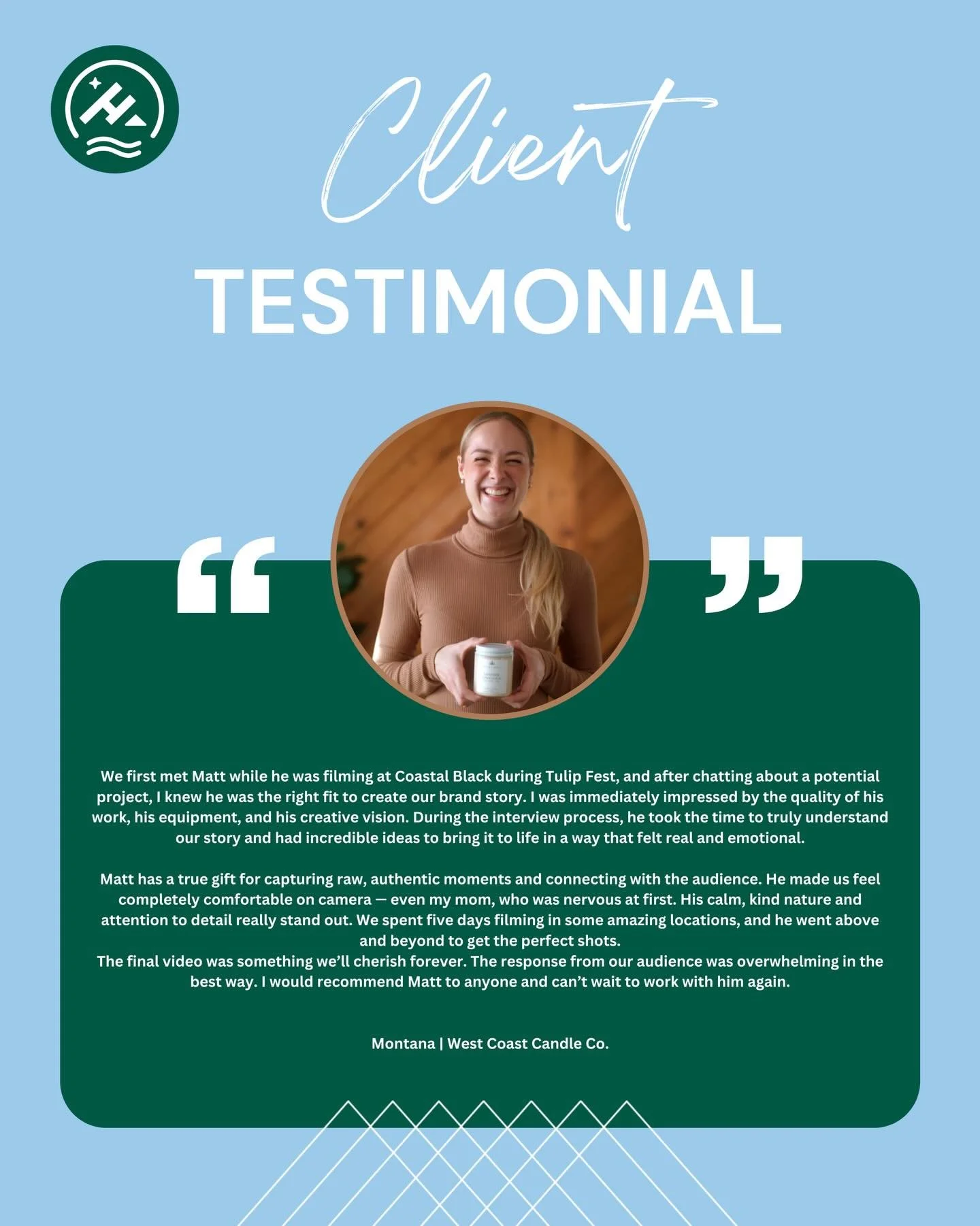 This latest happy client testimonial is so flipp&rsquo;n rad 🤯 I seriously can&rsquo;t thank you enough, Montana, for taking the time to write this about your experience working with me.
For a small business like mine, testimonials can literally be 