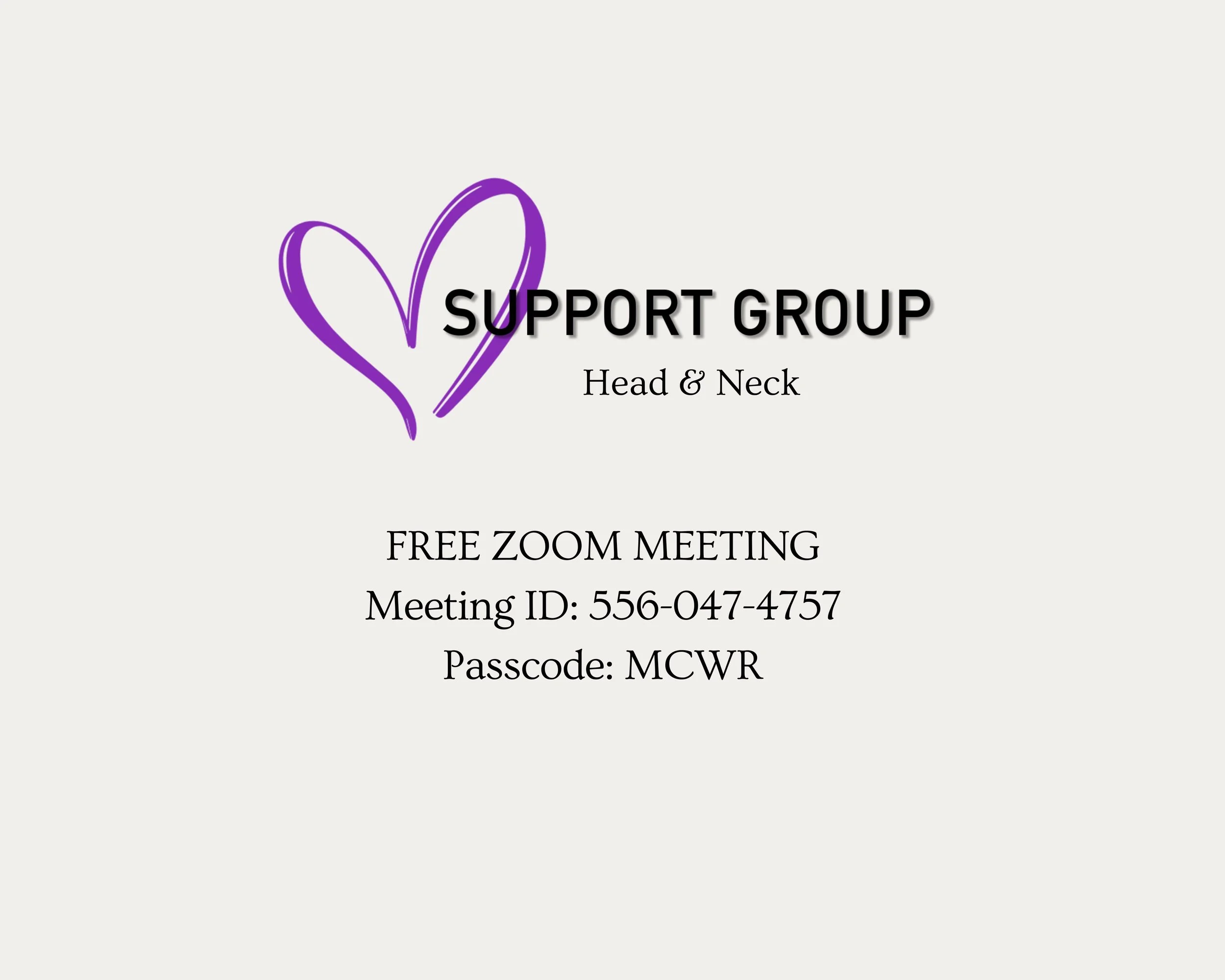 Support Group - Head & Neck