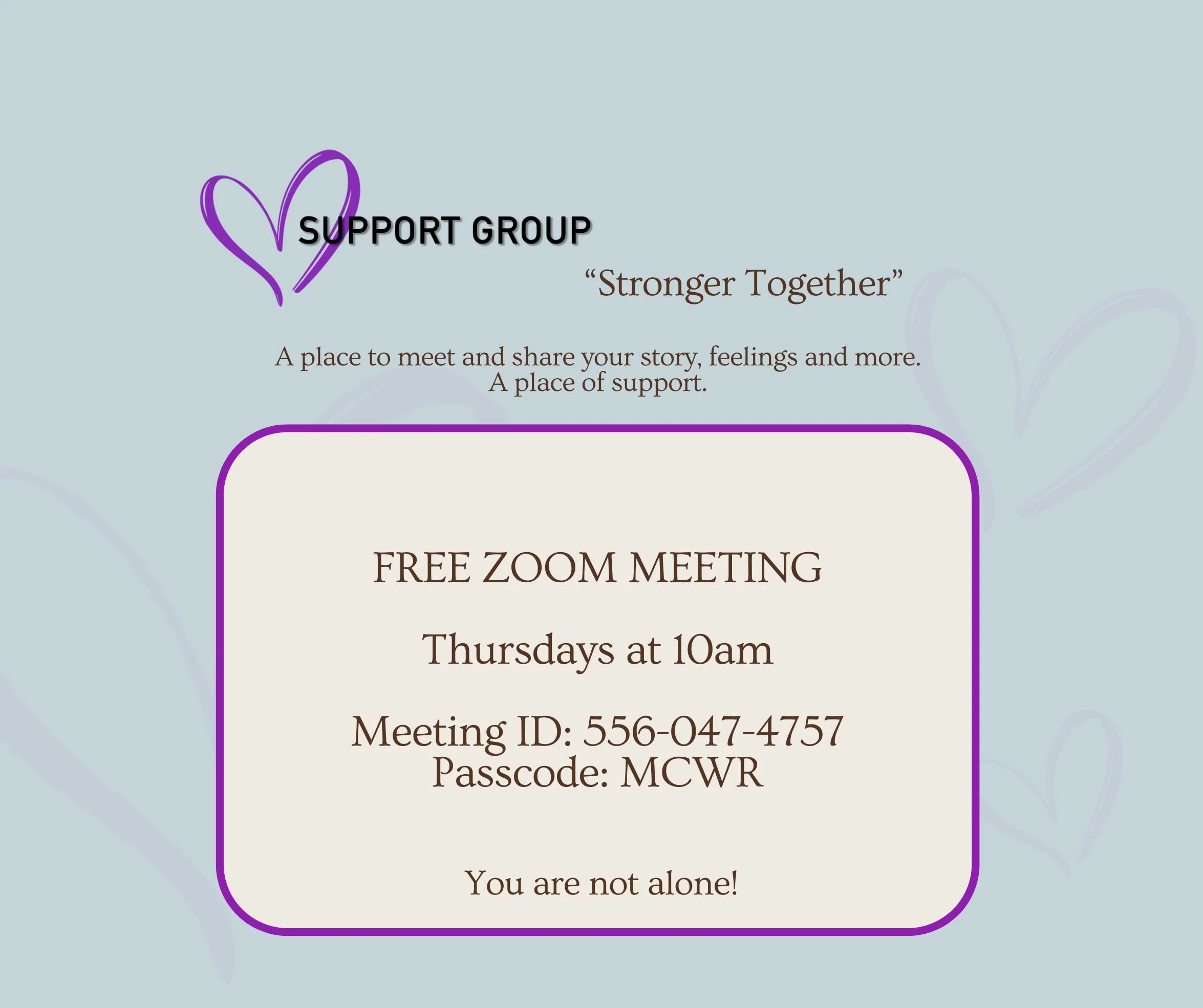 Support Group - Stronger Together