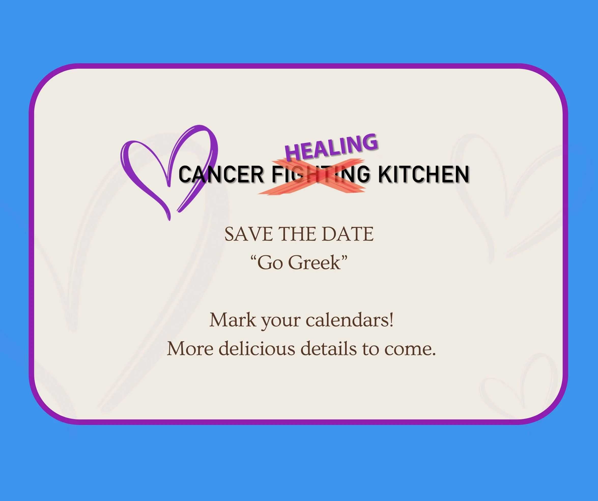 CANCER HEALING KITCHEN