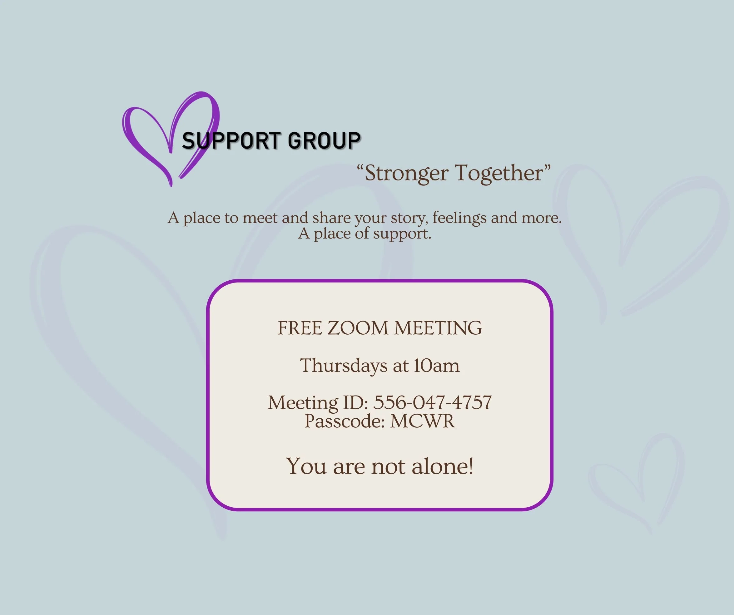 Support Group - Stronger Together