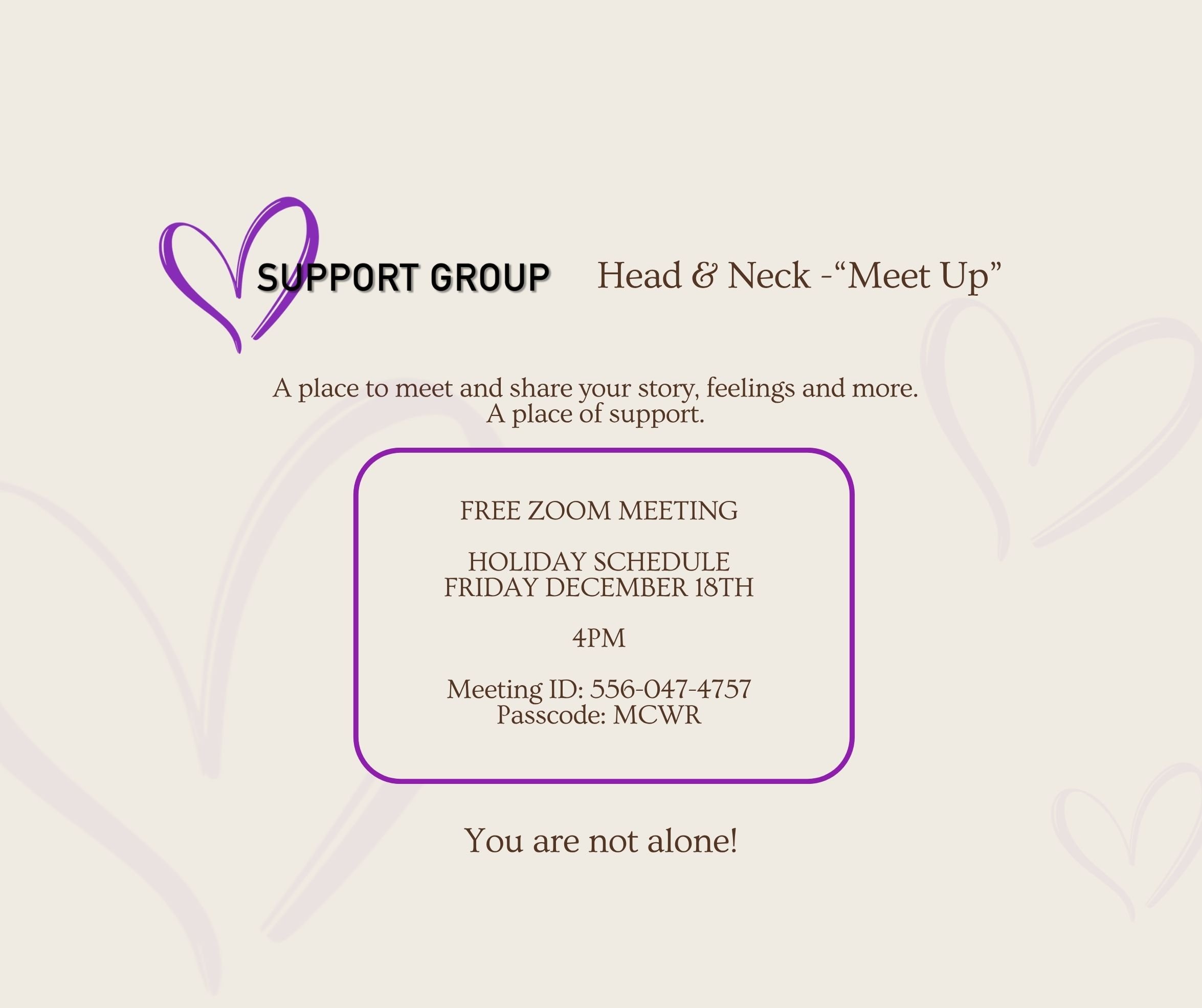 Support Group - Head &amp; Neck