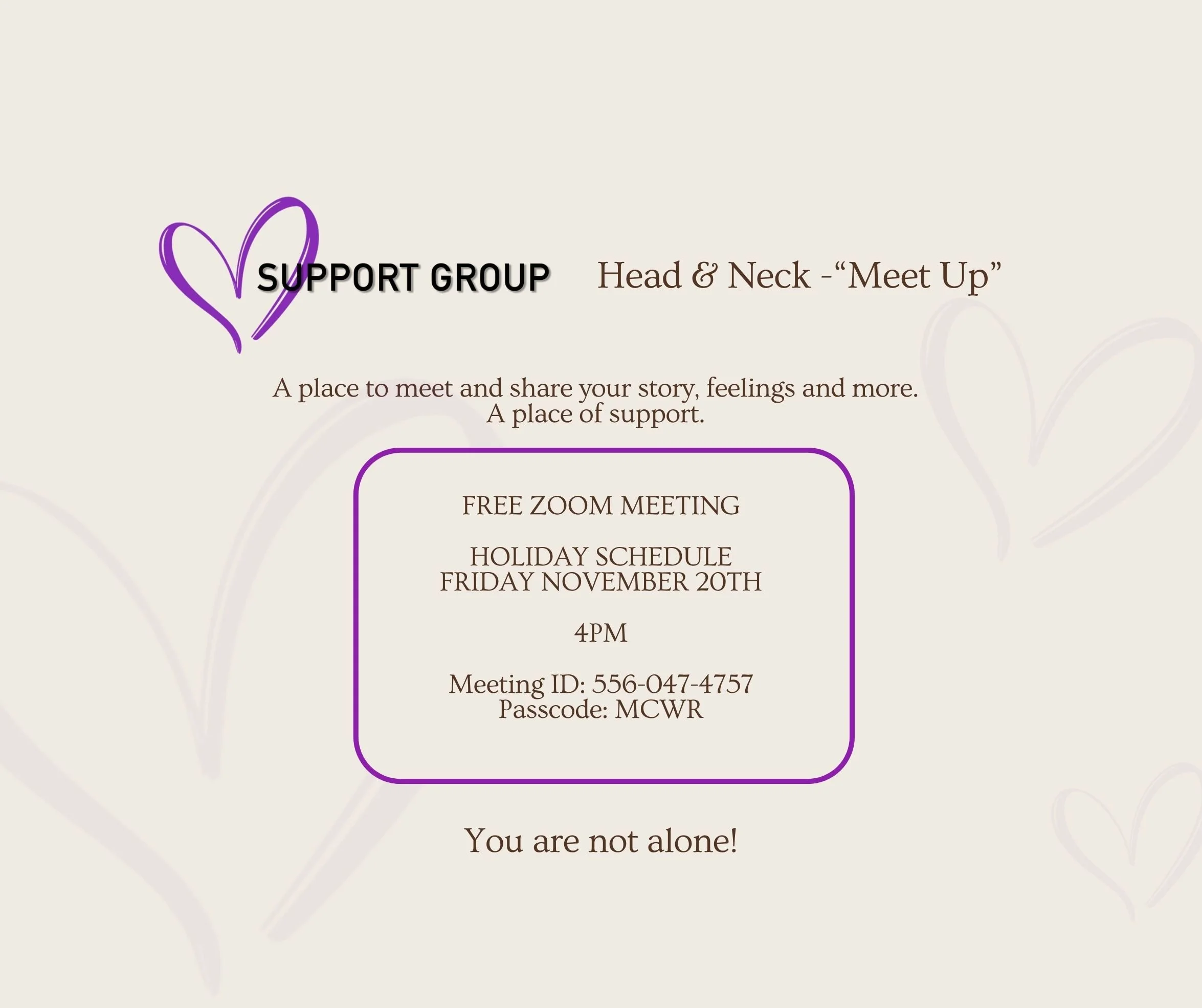Support Group - Head &amp; Neck