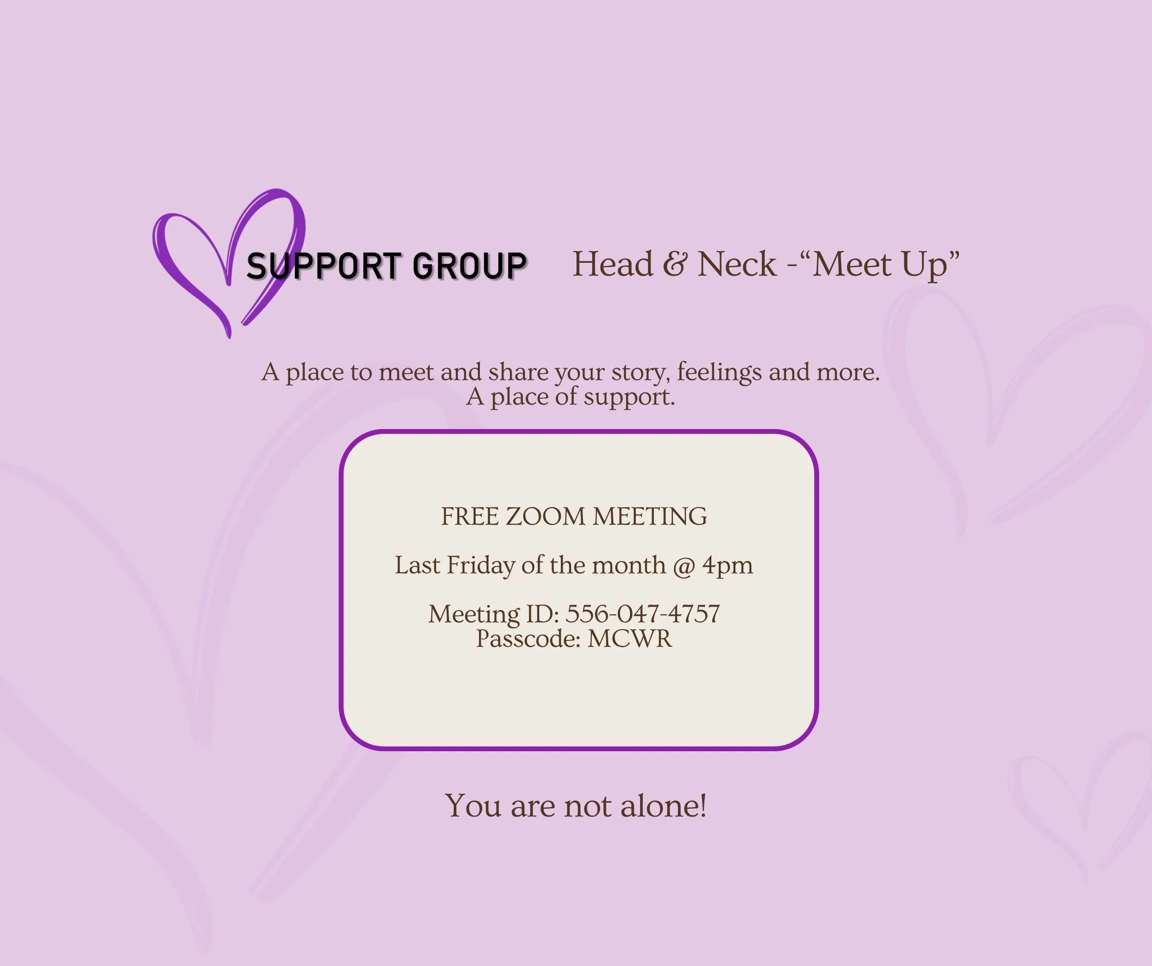 Support Group - Head &amp; Neck