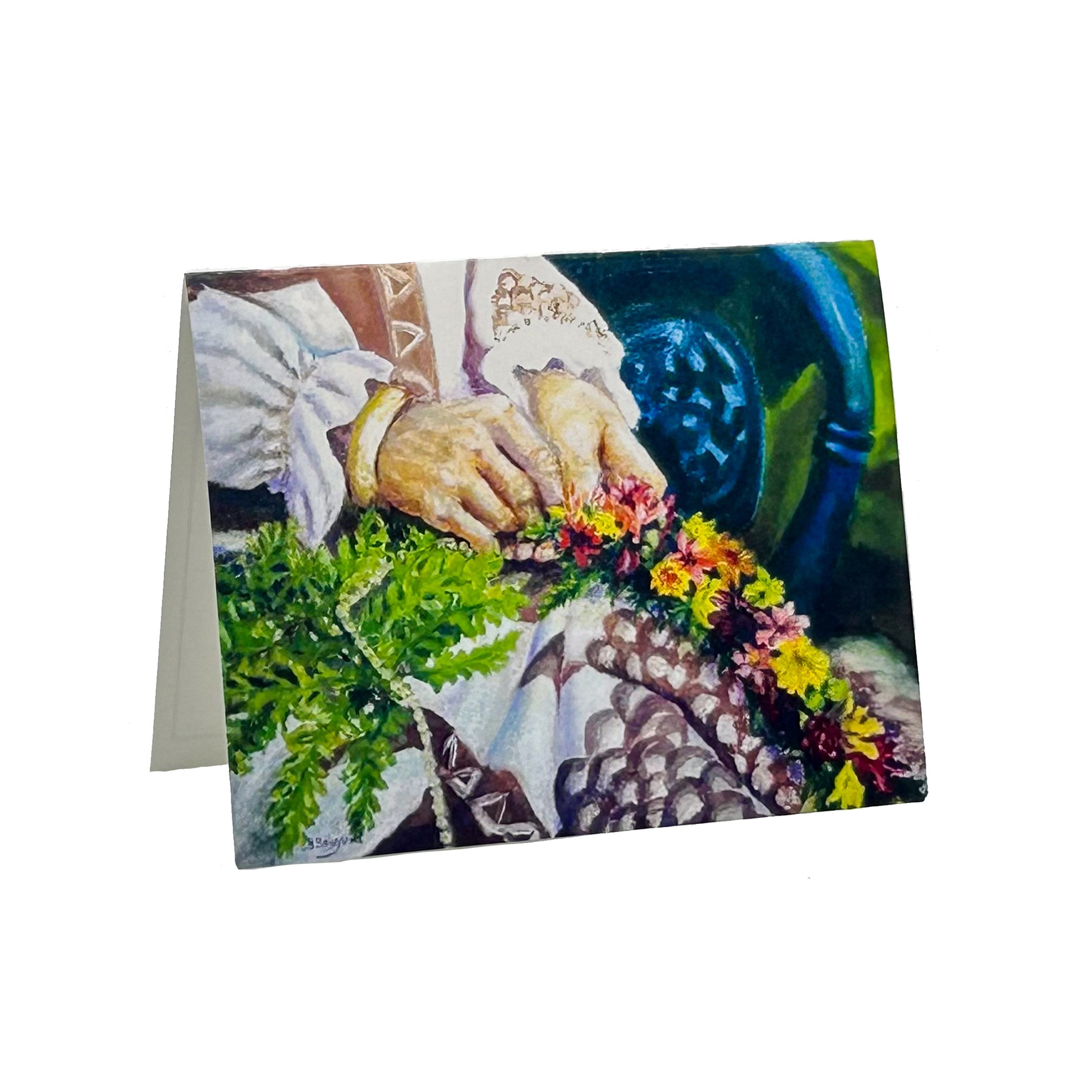 The Lei Maker - Greeting Card