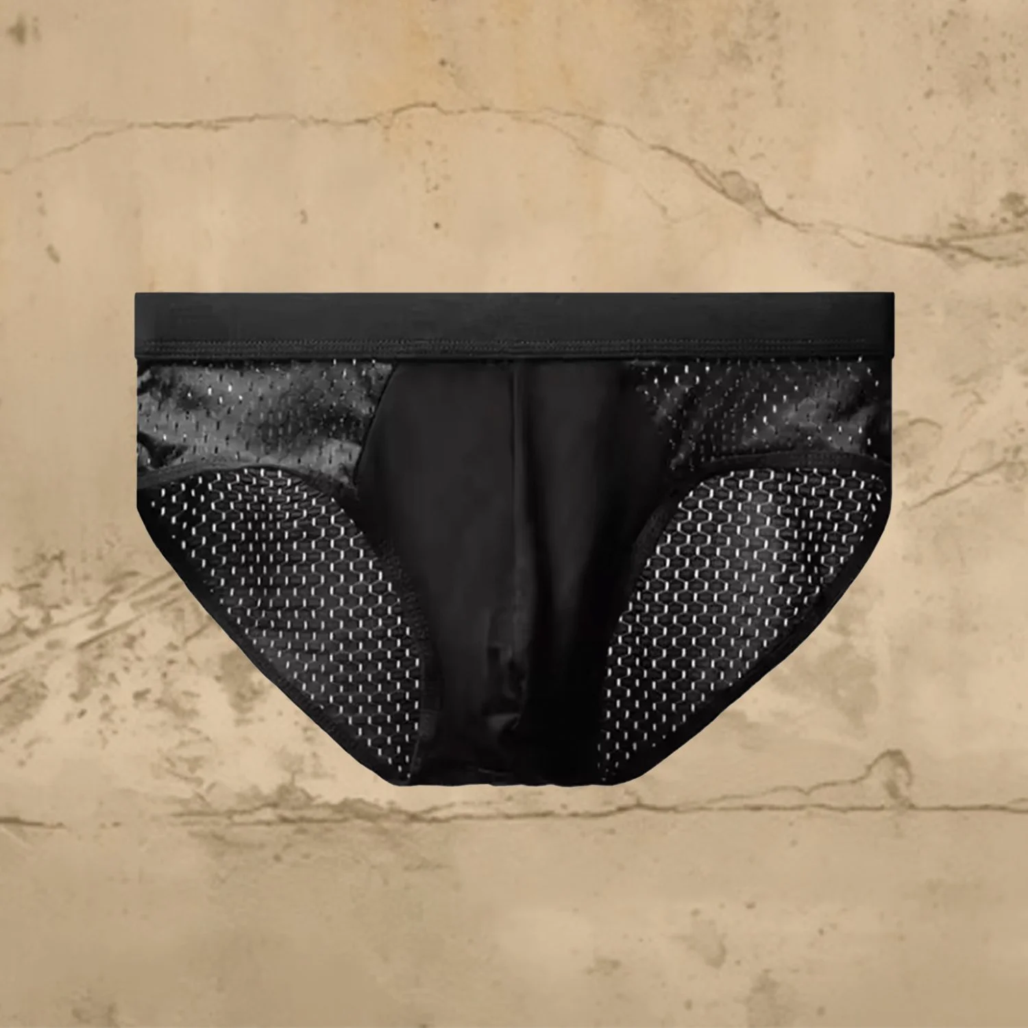 Mesh You Much - Briefs - Black