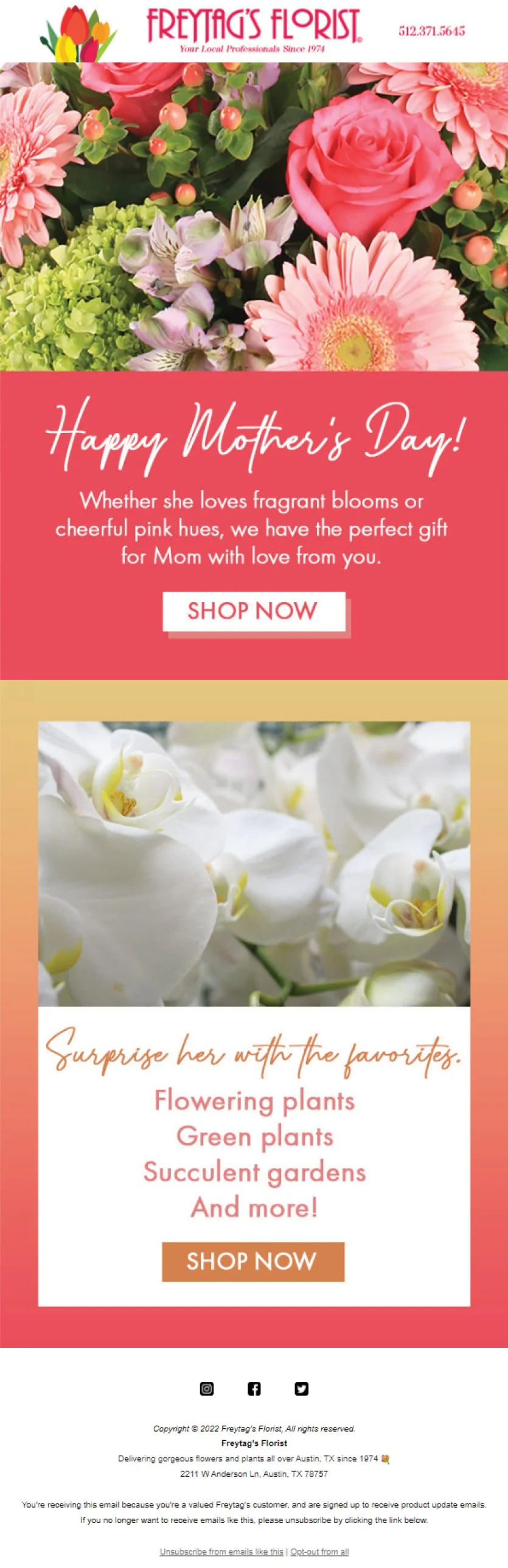 Photography for Spring Marketing Campaign — Freytag's Florist