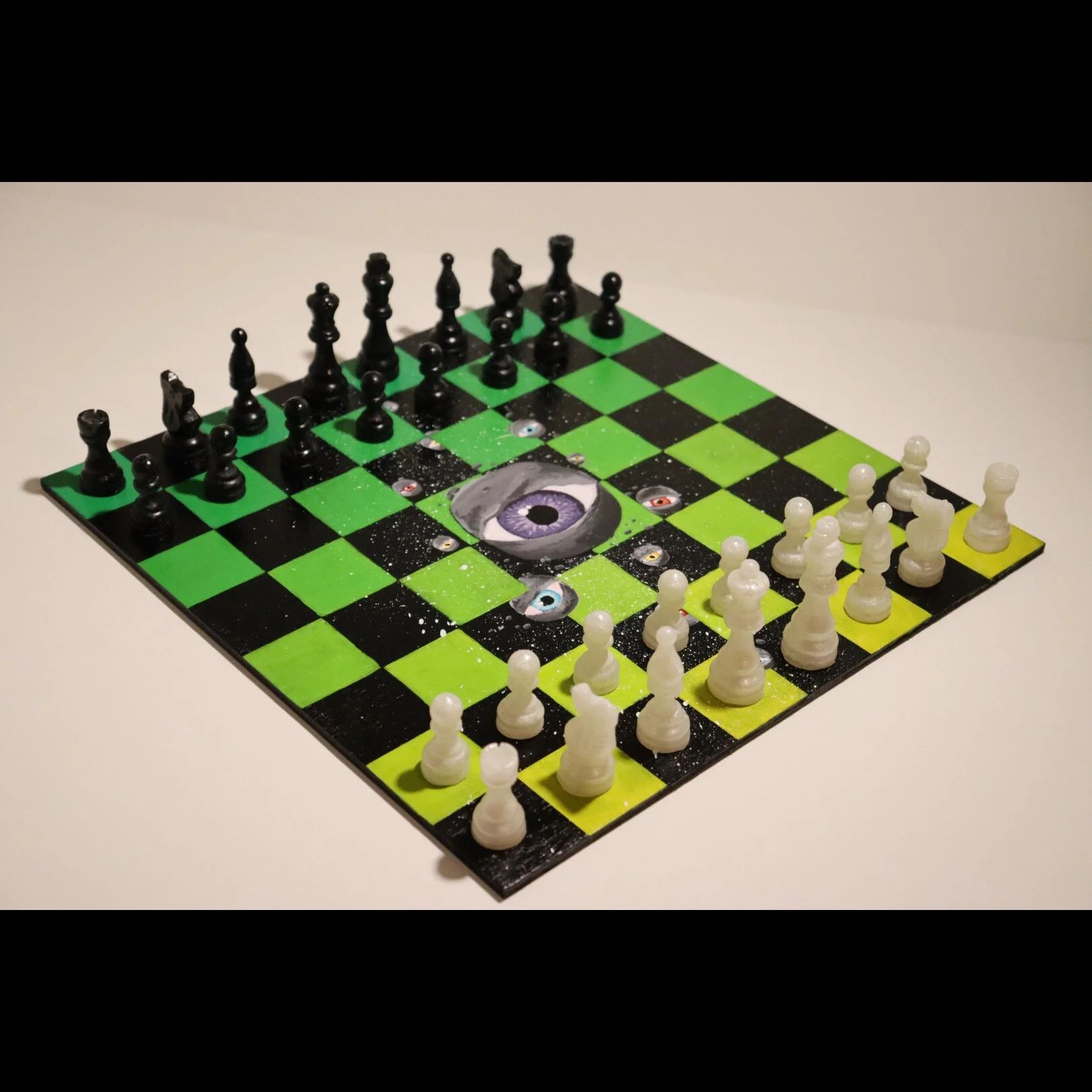 Untitled Custom Chessboard
Acrylic, wood, resin