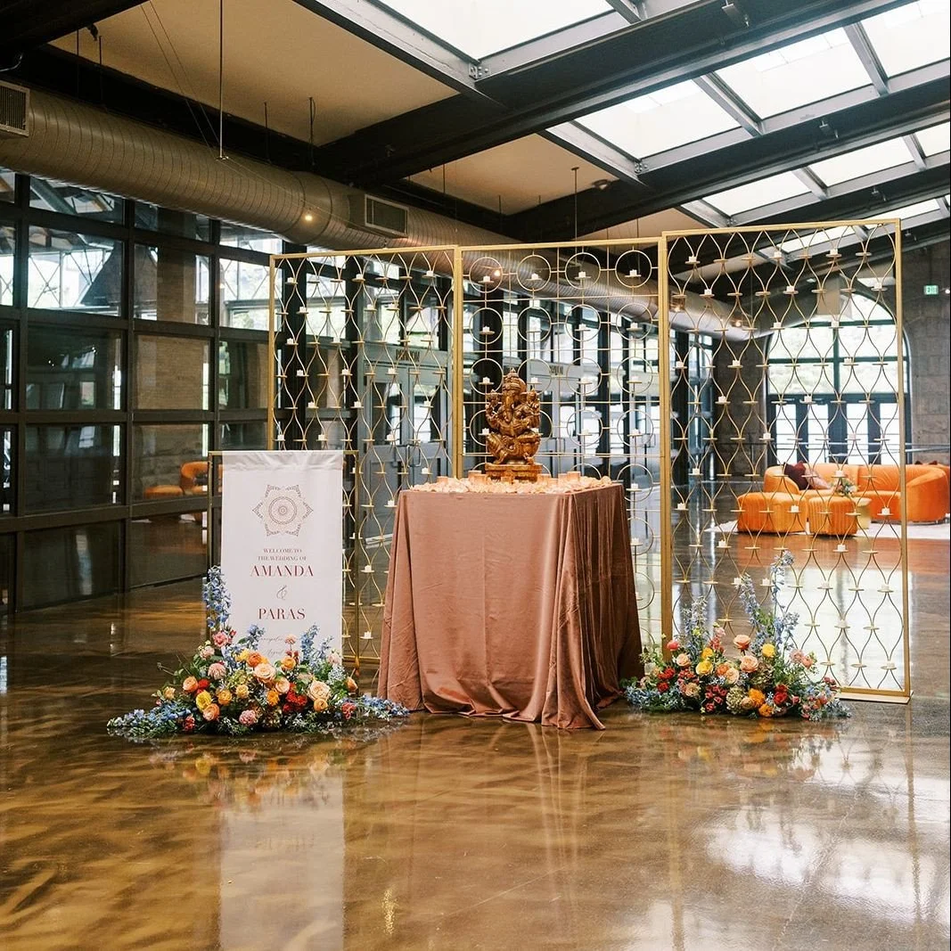 A warm welcome rooted in tradition. Amanda and Paras's celebration began with a nod to heritage, bold blooms, and a modern take on sacred details.⁠
⁠
Planning | ⁠@stylearchitectsweddings⁠
Venue | @renaissancempls⁠
Photography | @maritwilliamsphoto⁠
V