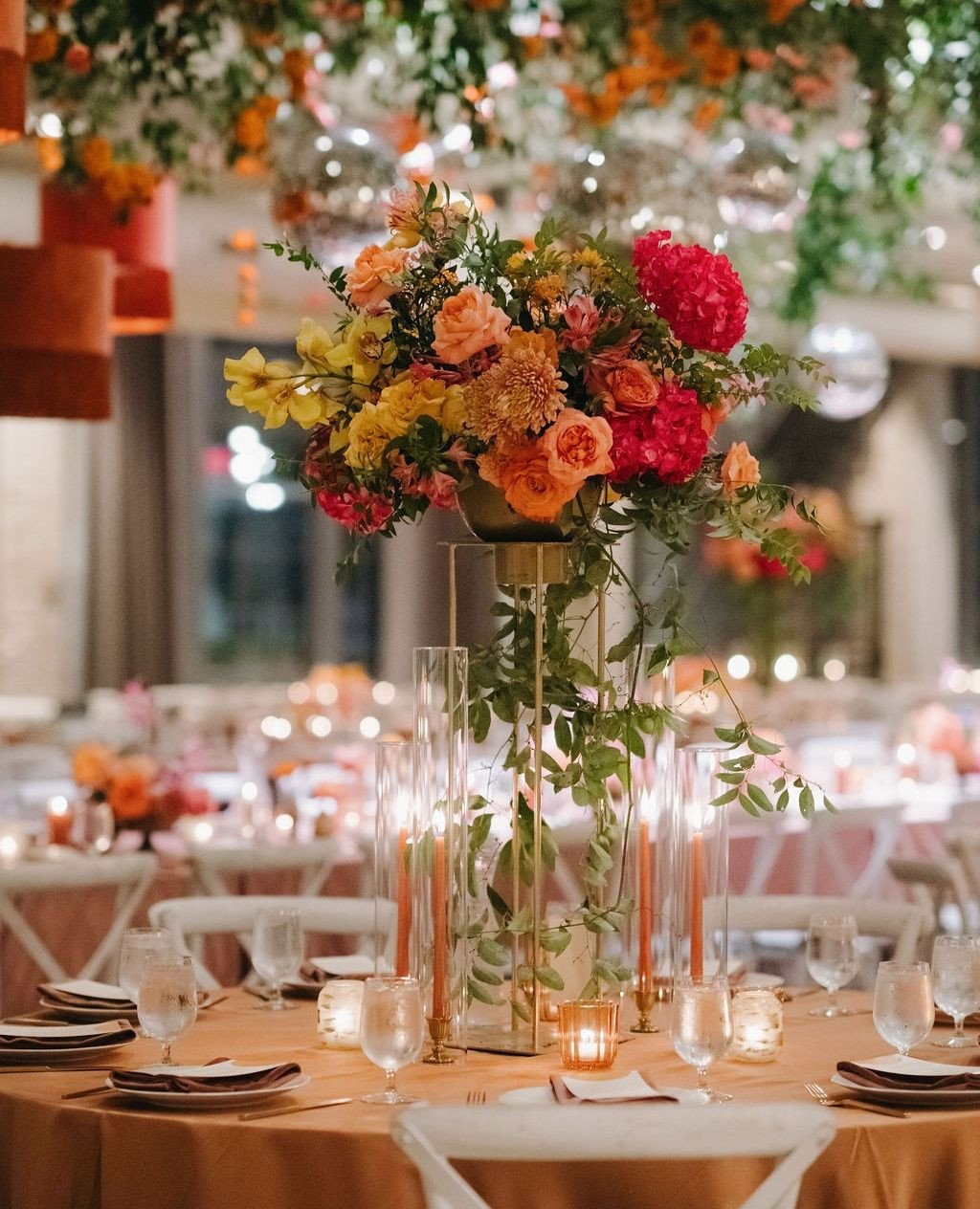 We cannot get over this bright and bold color palette! ⁠
⁠
Planning | ⁠@stylearchitectsweddings⁠
Venue | @machineshopmpls⁠
Catering | @indiapalacemn⁠
Staffing | @hostatoast⁠
Photography | @russellheeterweddings⁠
Videography | @olsen.media⁠
Floral |⁠ 