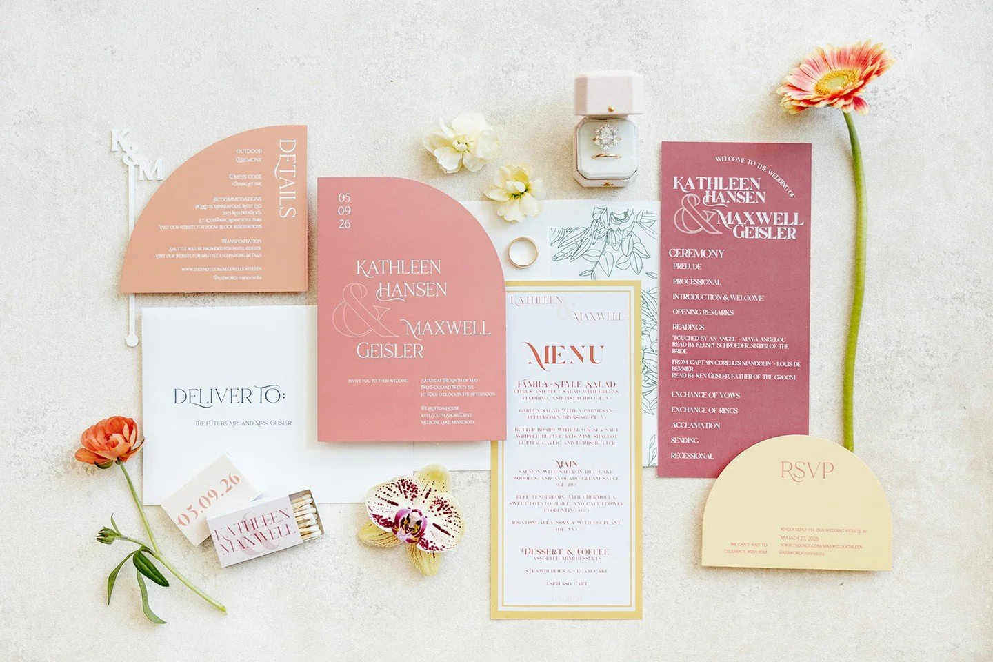 Citrus-inspired tones are the perfect color combination for a spring wedding.⁠
⁠
Planning | ⁠@stylearchitectsweddings⁠
Venue | ⁠@thehuttonhouse⁠
Photography | ⁠⁠@katherine.bowes⁠
Videography | @summithillstudios⁠
Content Creation | @candidandkate⁠
Ca
