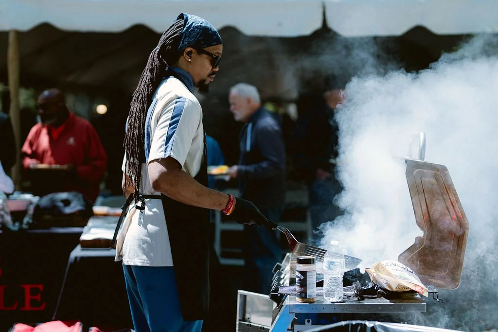 Save the Date: Blue and BBQ