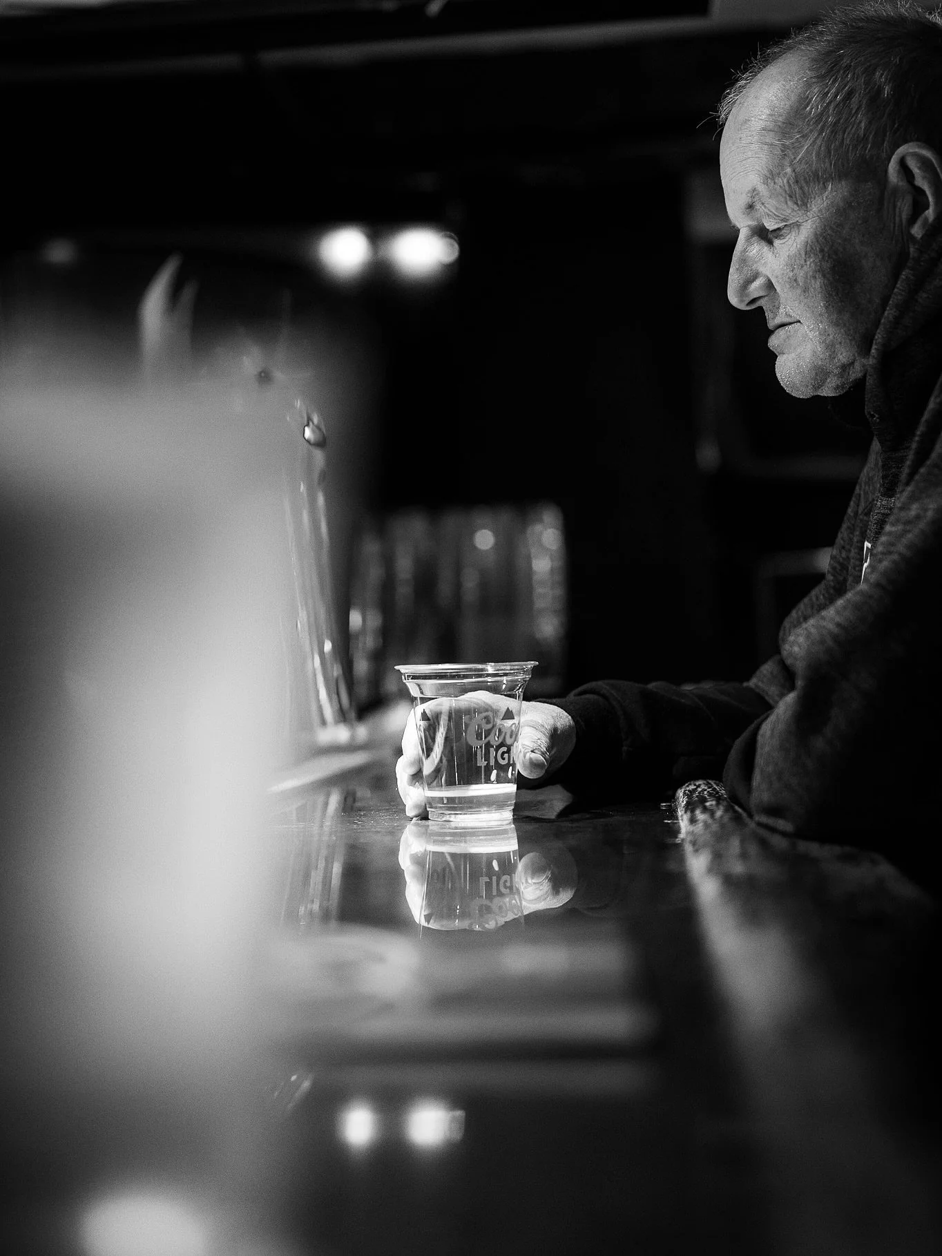 We met, Dan in the, Anvil Lounge in Wolfville, he was sitting at the bar alone. The place was empty but for three guys playing pool in the back and one other guy feeding the gaming machine. We climbed up on the chairs at the end of the bar. This was 