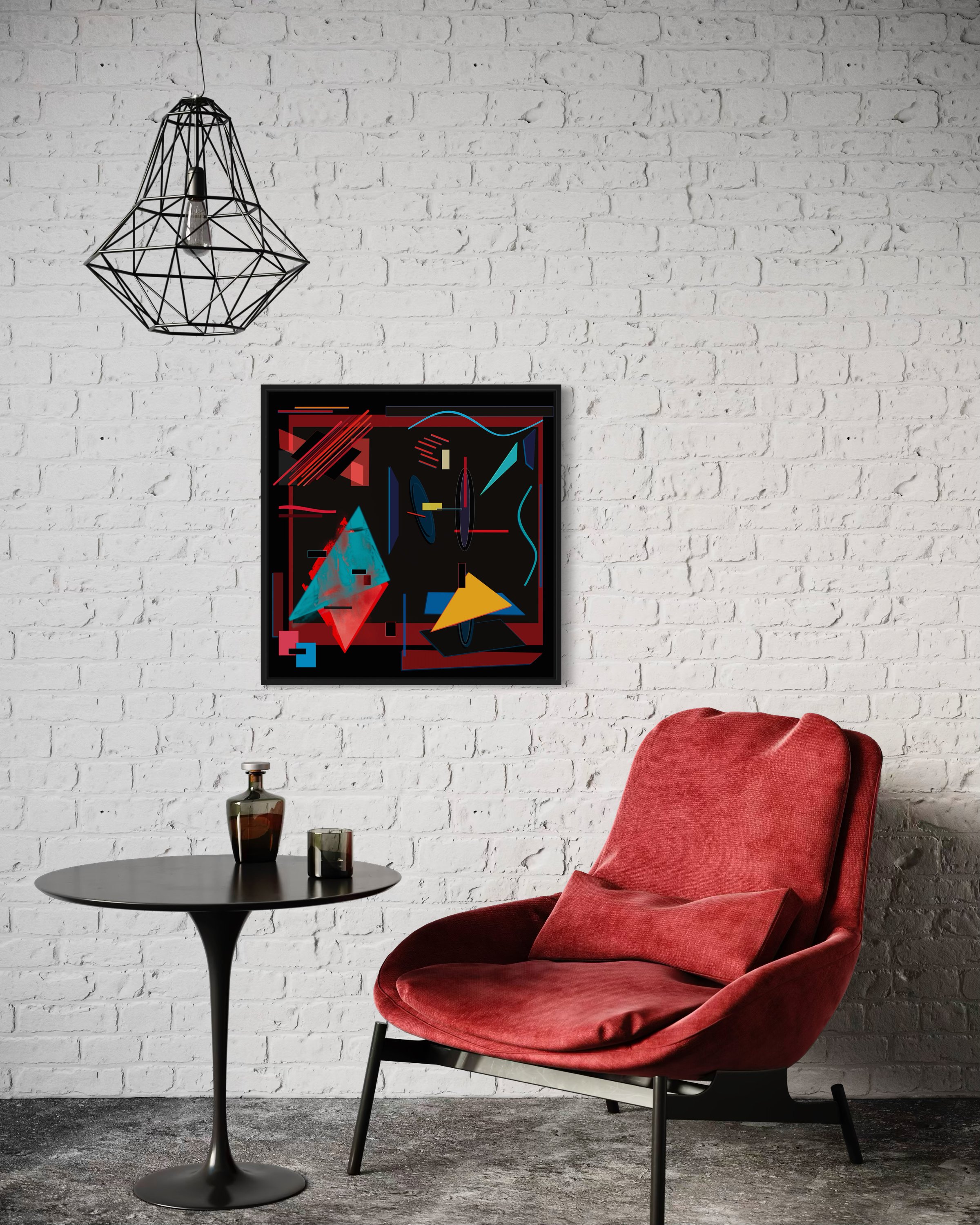 Transform Your Space with 'Chromatic Convergence': Vibrant Wall Art for Modern Interiors