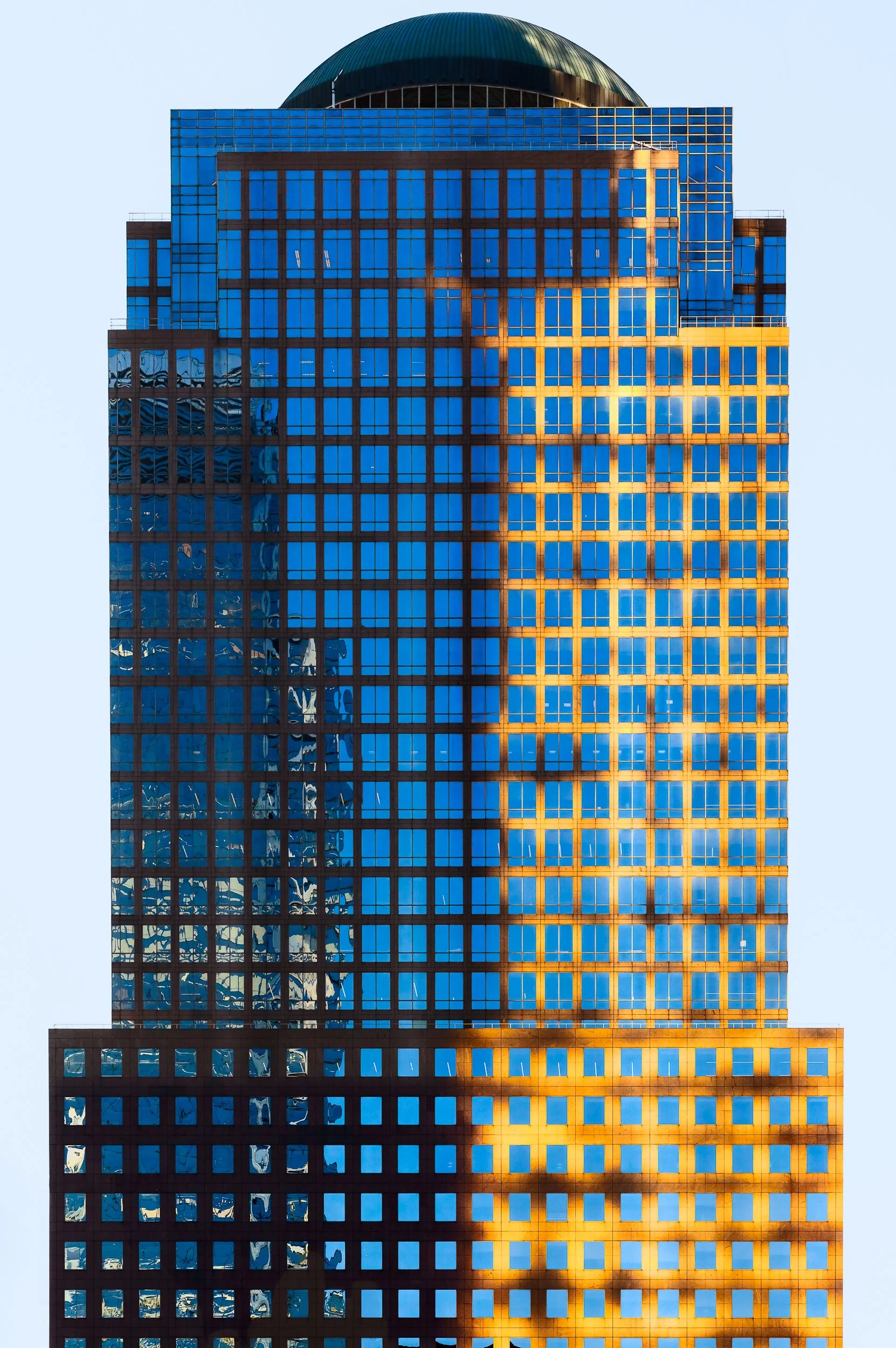 Reflection Grid: Imposed Light, 2026 - Reflection disrupts the logic of the grid, creating a shifting visual system between structure and perception.