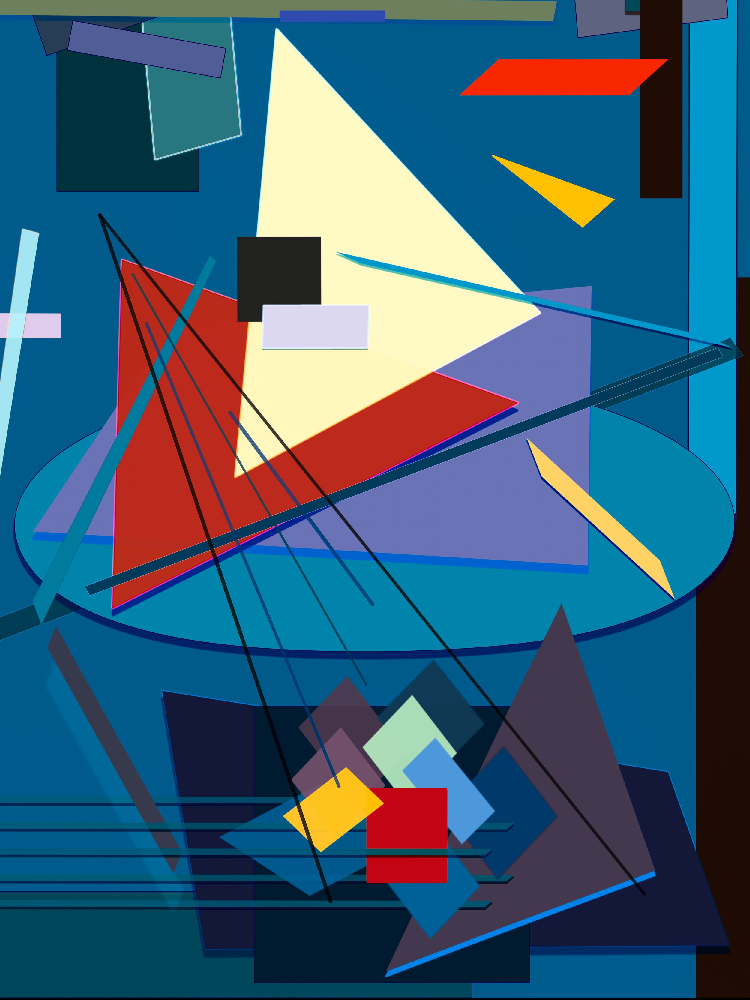 Delve into the Nuanced Layers of Recomposition No. 20: An Engaging Digital Artwork.