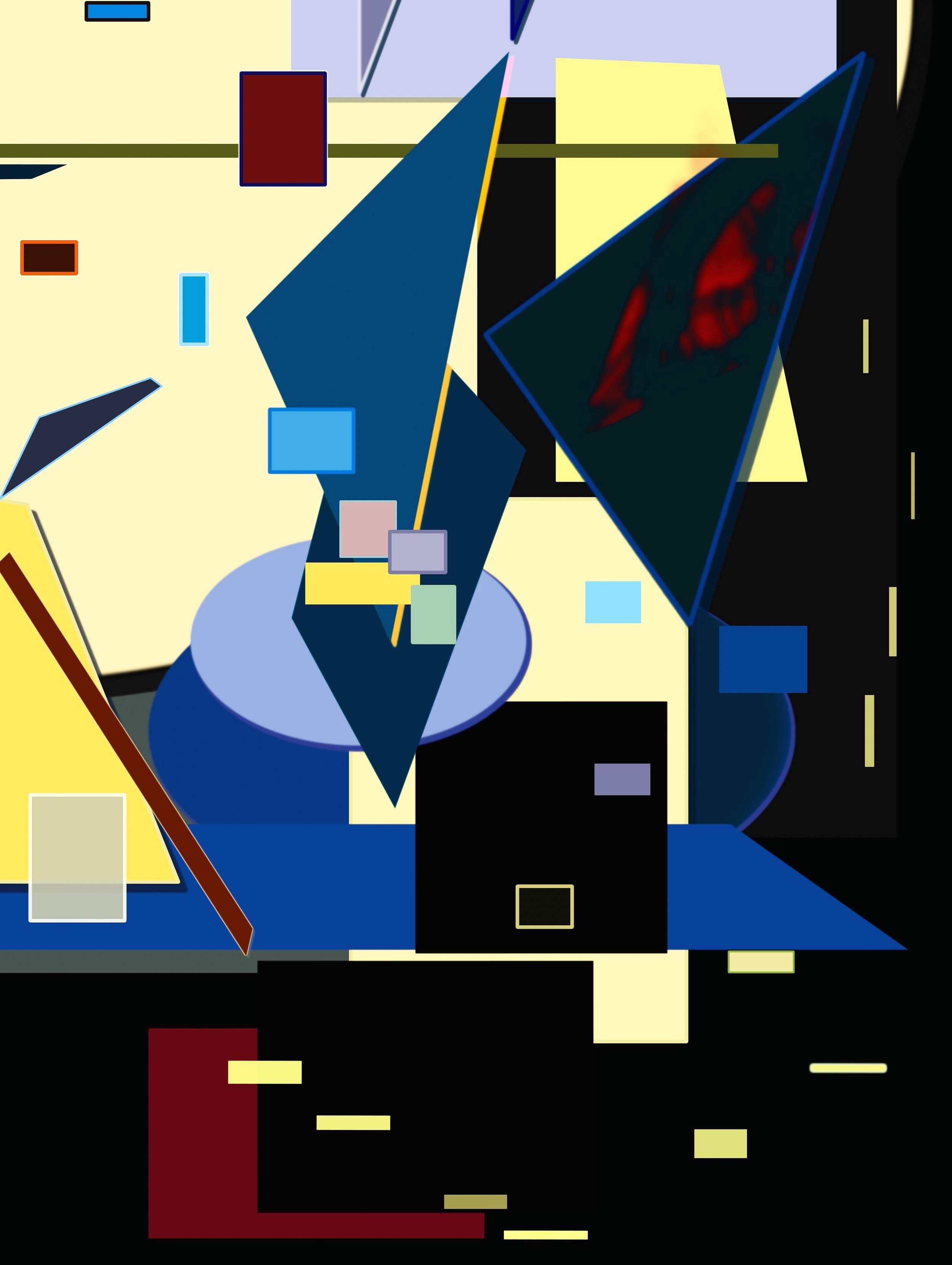 Explore the Intricate Details of Recomposition No. 24: A Captivating Digital Painting