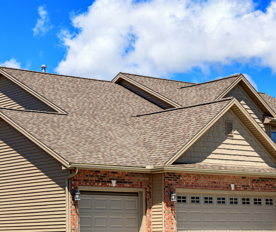 Several homes in Omaha with new roof construction