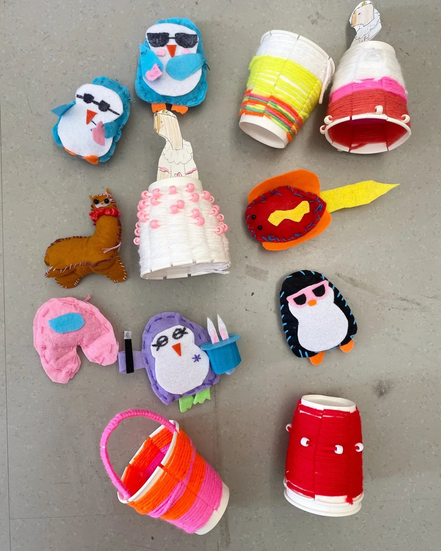 Week 2 of Summer Art Camp (STITCH&bull;WEAVE&bull;KNIT) was a blast! Artists created a variety of amazing projects using weaving, stitching, and knitting techniques. We created gallery labels for each piece of artwork, and celebrated the end of camp 